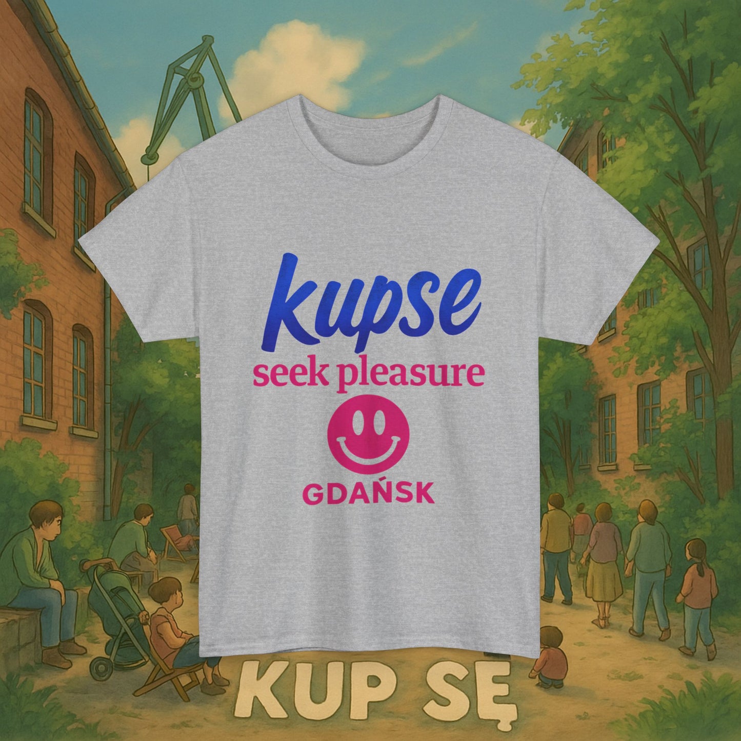 KupSe seek pleasure Style t-shirt - Unisex Heavy Cotton Tee