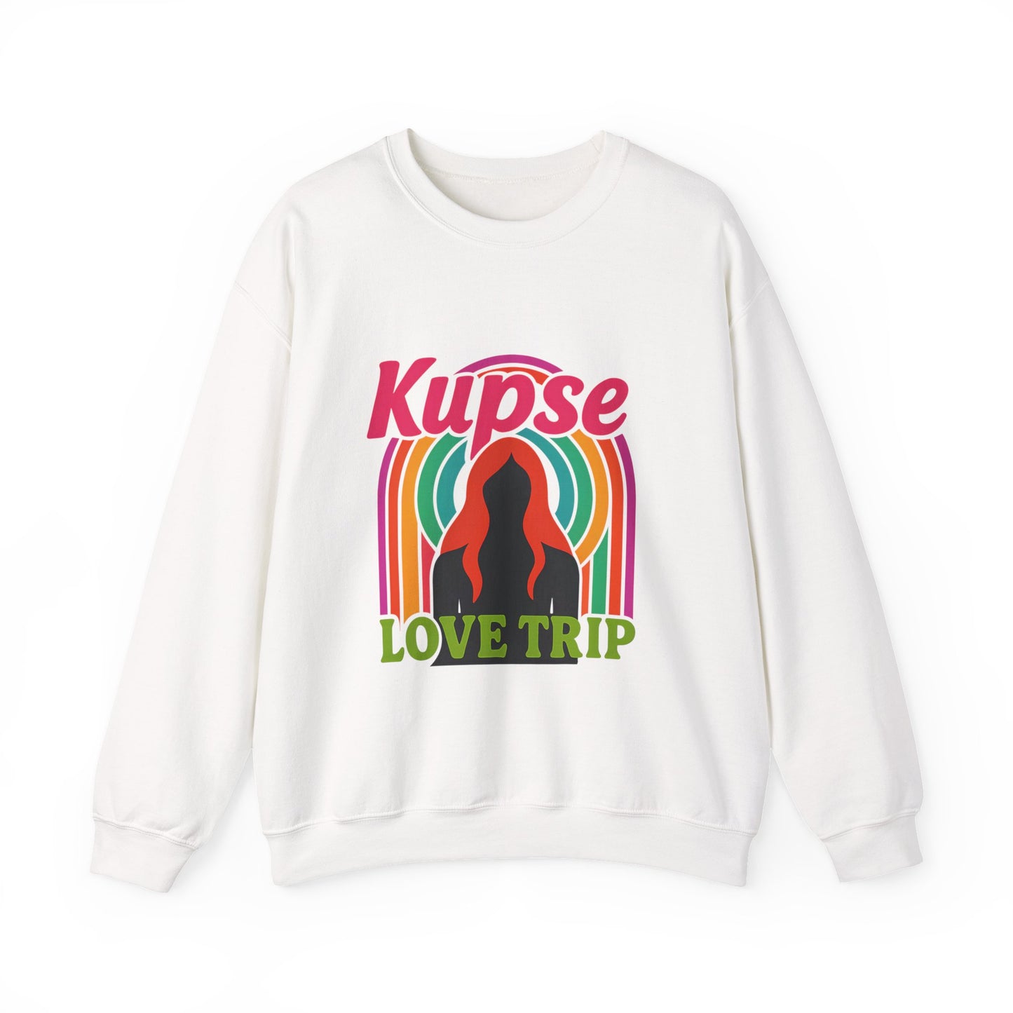 Bluza unisex z grafiką Kup Se Love Trip – klasyczny crewneck i miejski styl