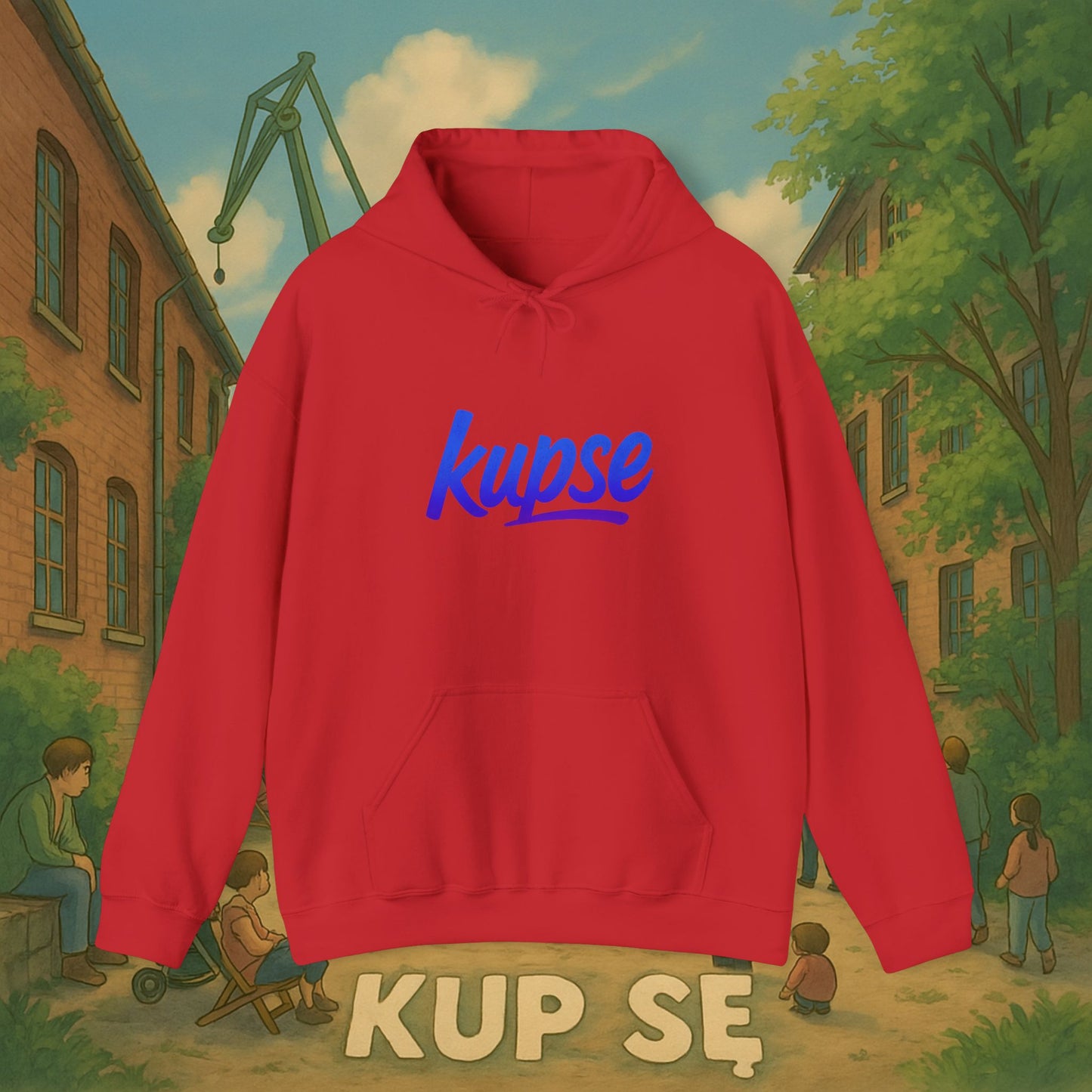 Unisex Heavy Blend Hoodie – Logo Blue – Kup Se