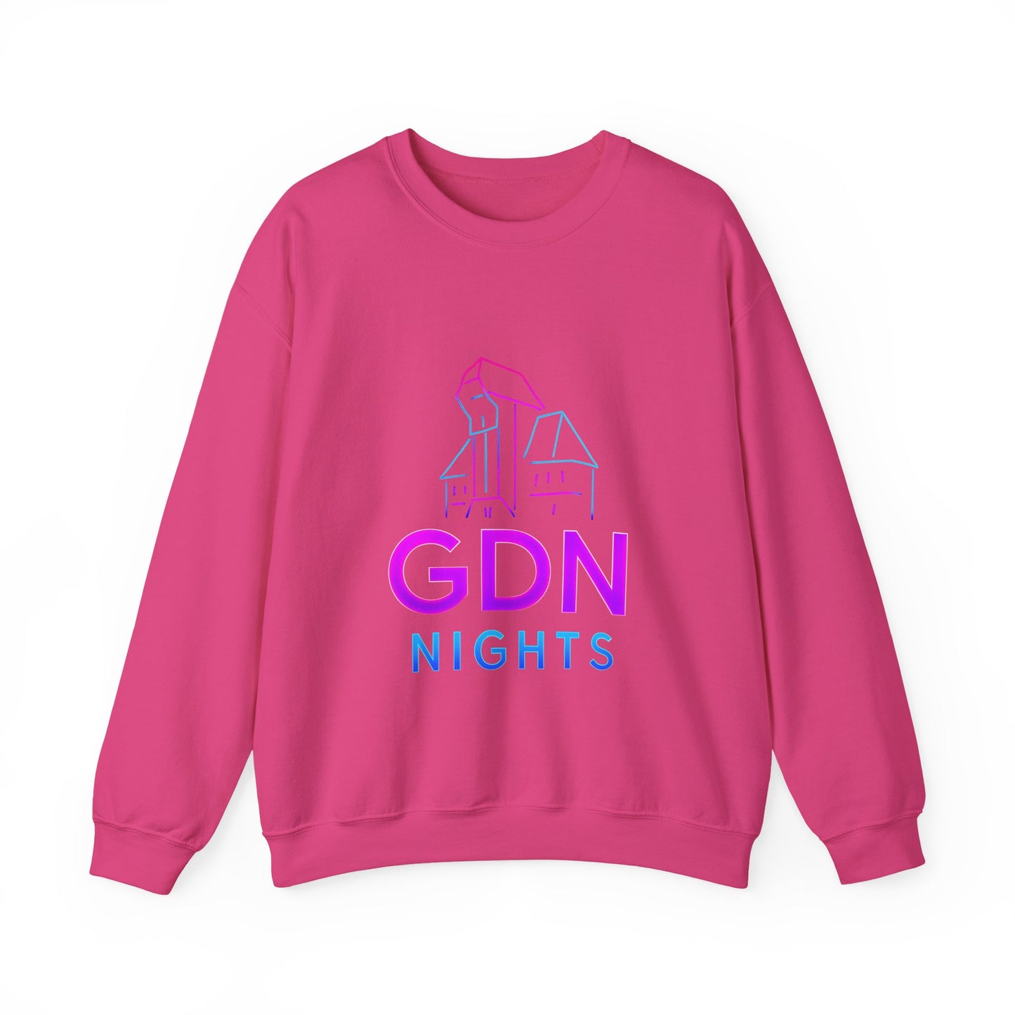 Bluza unisex z grafiką Kup Se GDN Nights – klasyczny crewneck i miejski styl