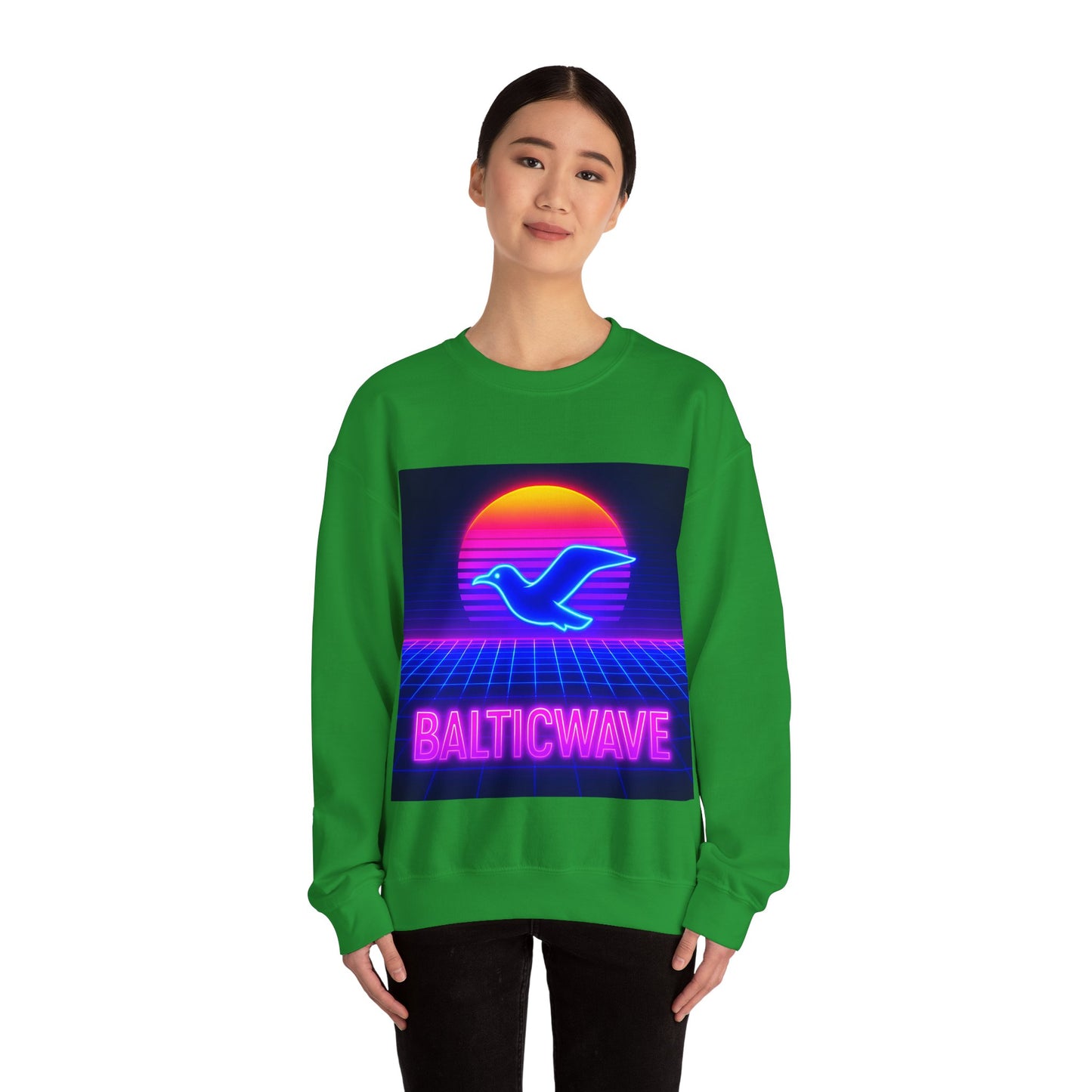 Bluza unisex z grafiką Kup Se Baltic Wave – klasyczny crewneck i miejski styl
