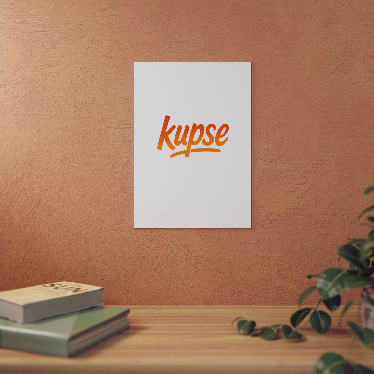 Obraz na panelu aluminiowym Kupse Logo Orange – trwały wydruk w stylu Kup Se
