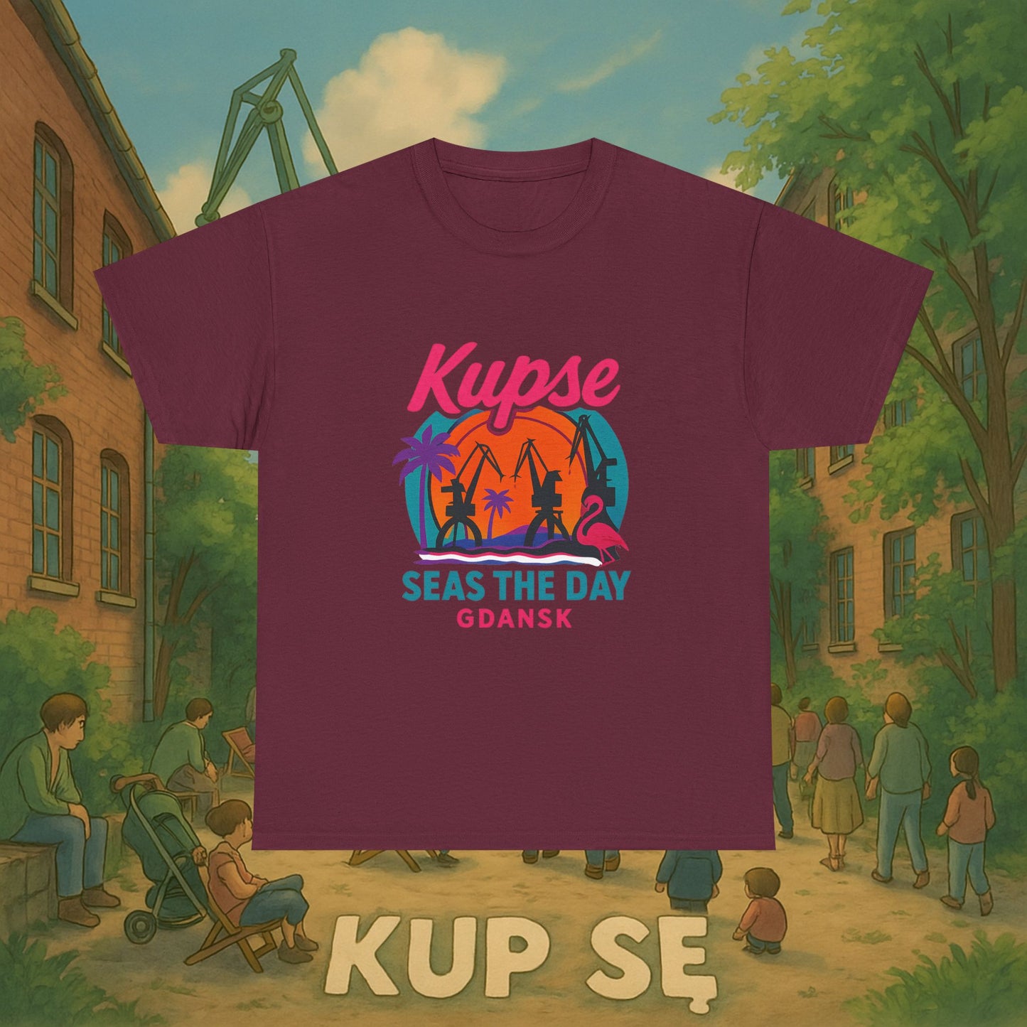 KupSe Seas The Day Style t-shirt - Unisex Heavy Cotton Tee