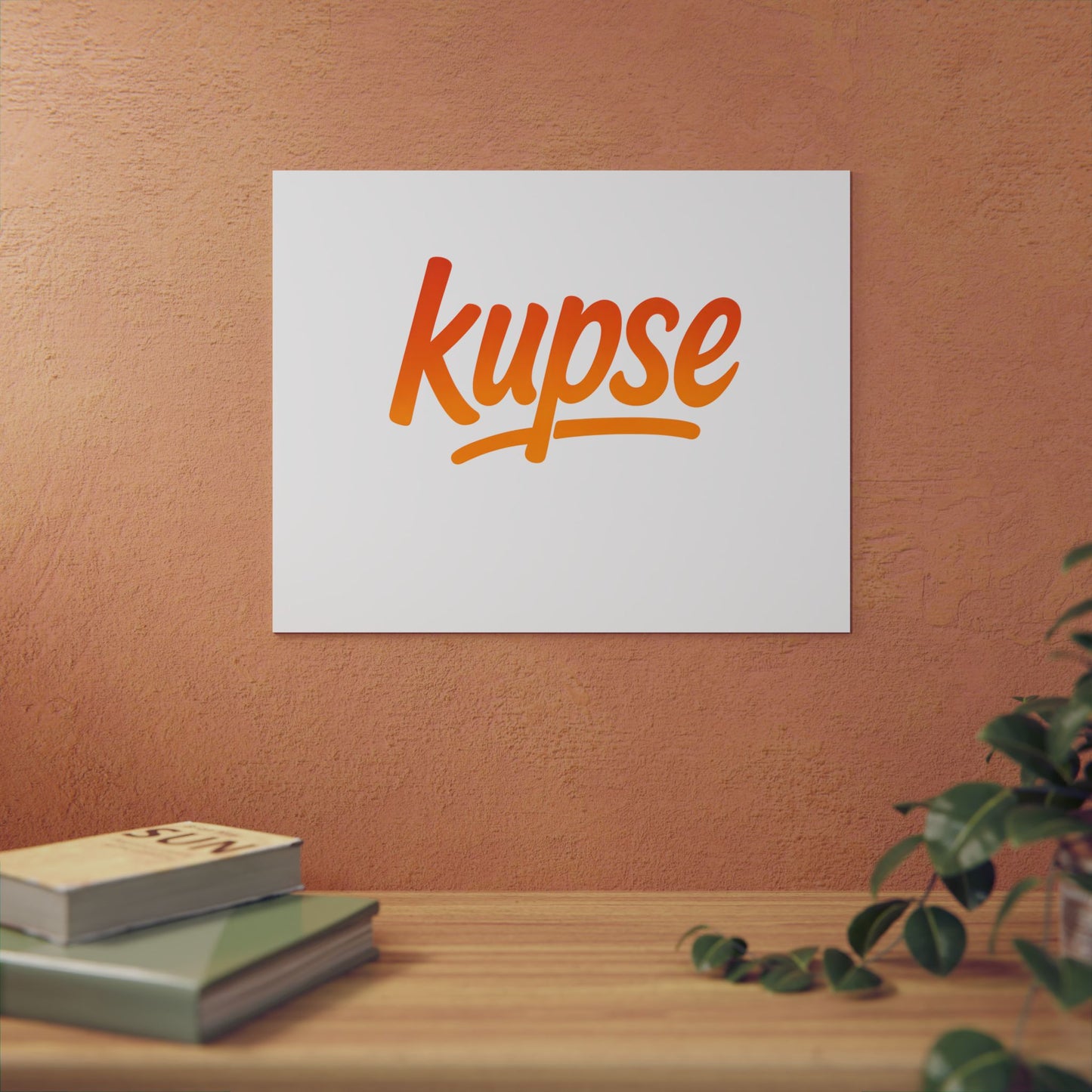 Obraz na panelu aluminiowym Kupse Logo Orange – trwały wydruk w stylu Kup Se