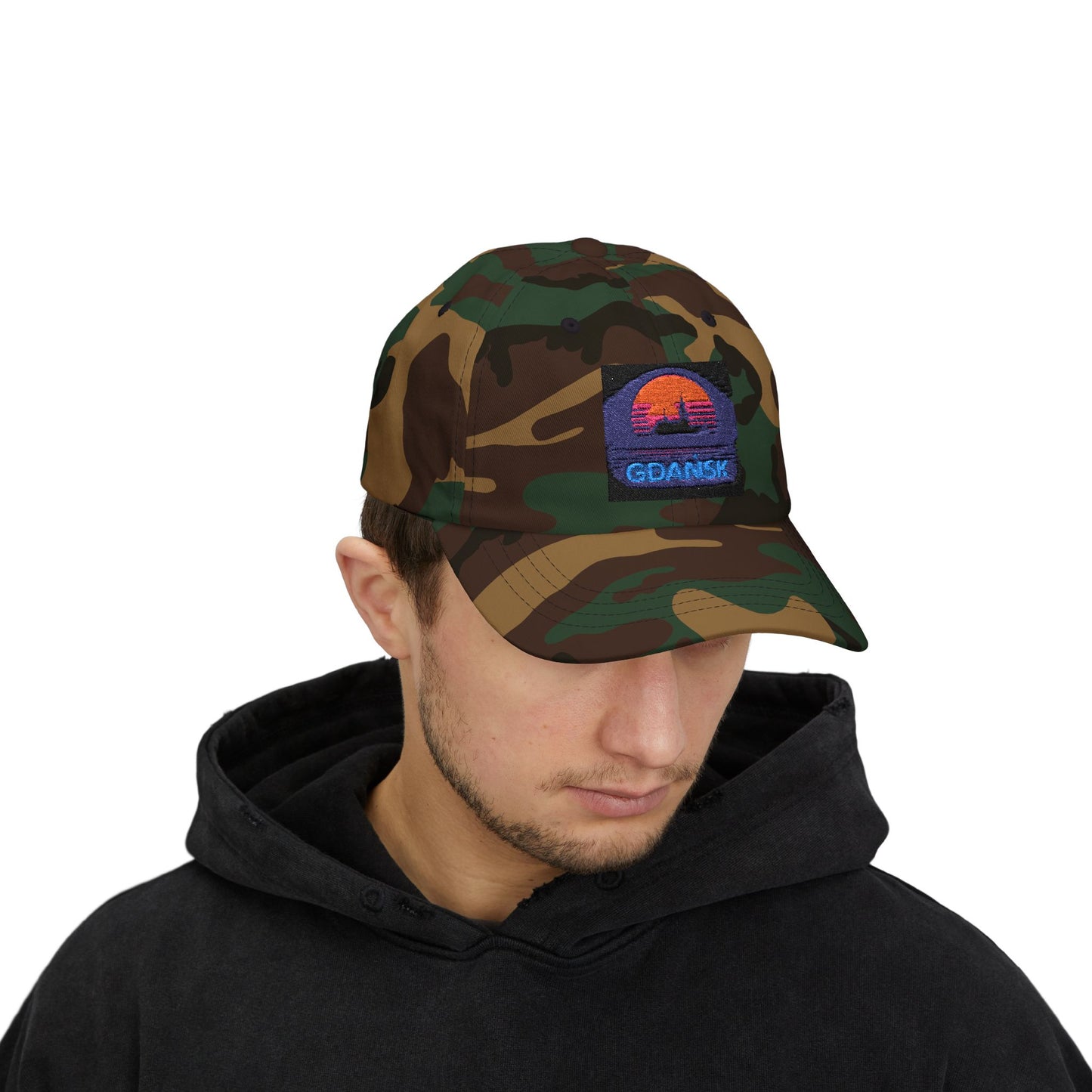 Czapka z daszkiem z grafiką Kup Se Panorama Gdańska – modny Dad Cap z charakterem