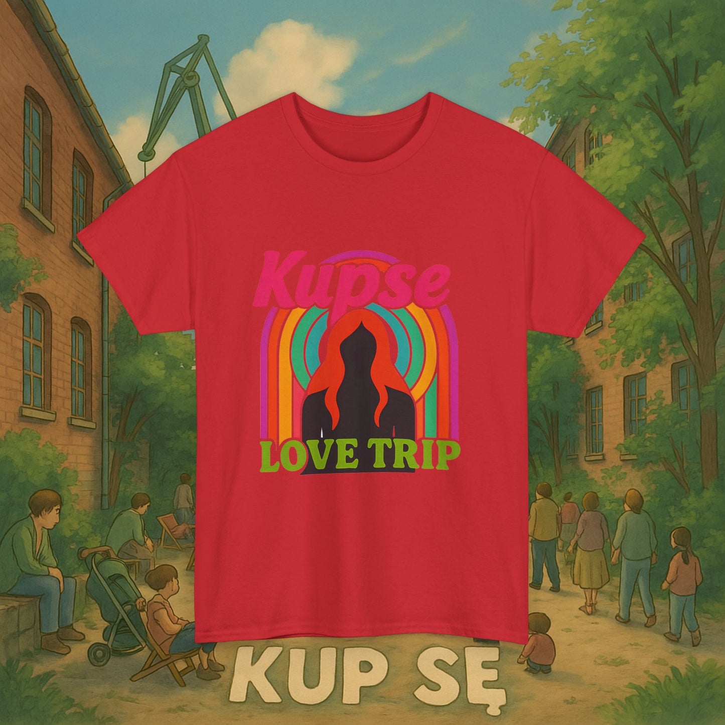 KupSe Love Trip Style t-shirt - Unisex Heavy Cotton Tee