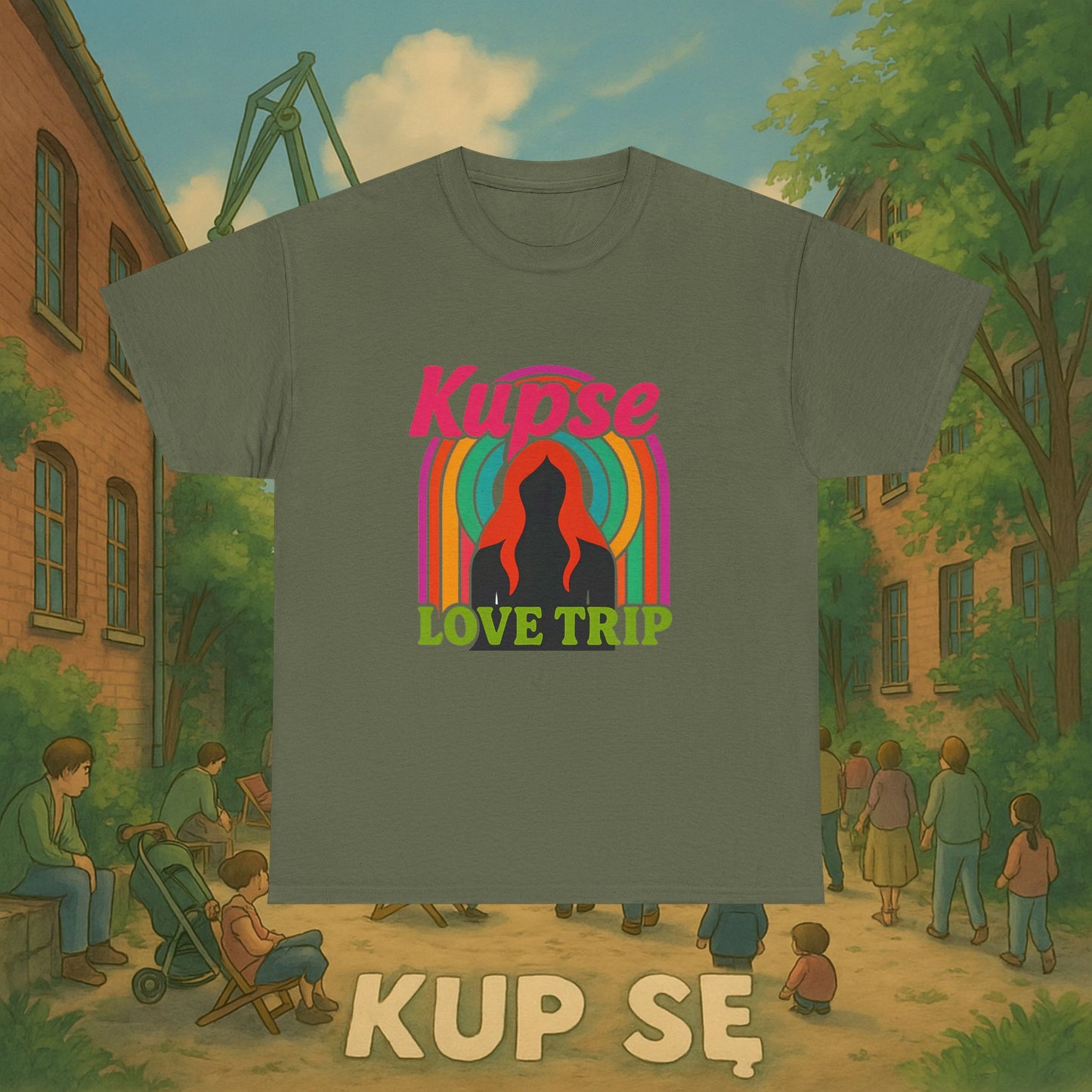 KupSe Love Trip Style t-shirt - Unisex Heavy Cotton Tee