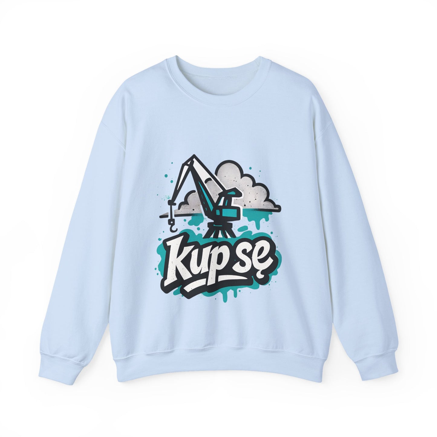 Bluza unisex z grafiką Kup Se Dźwig– klasyczny crewneck i miejski styl