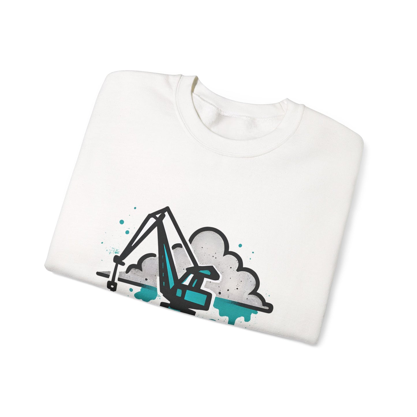 Bluza unisex z grafiką Kup Se Dźwig– klasyczny crewneck i miejski styl