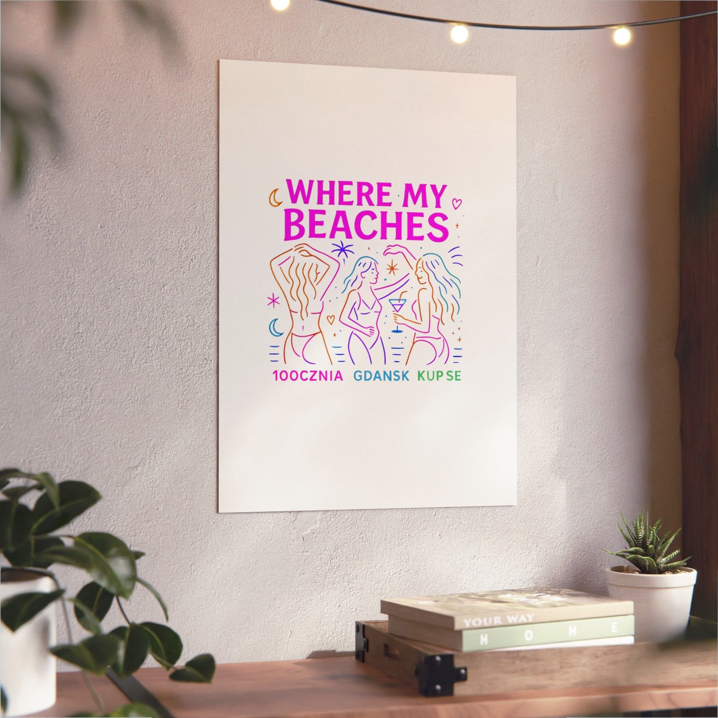 Obraz na panelu aluminiowym Where My Beaches – trwały wydruk w stylu Kup Se