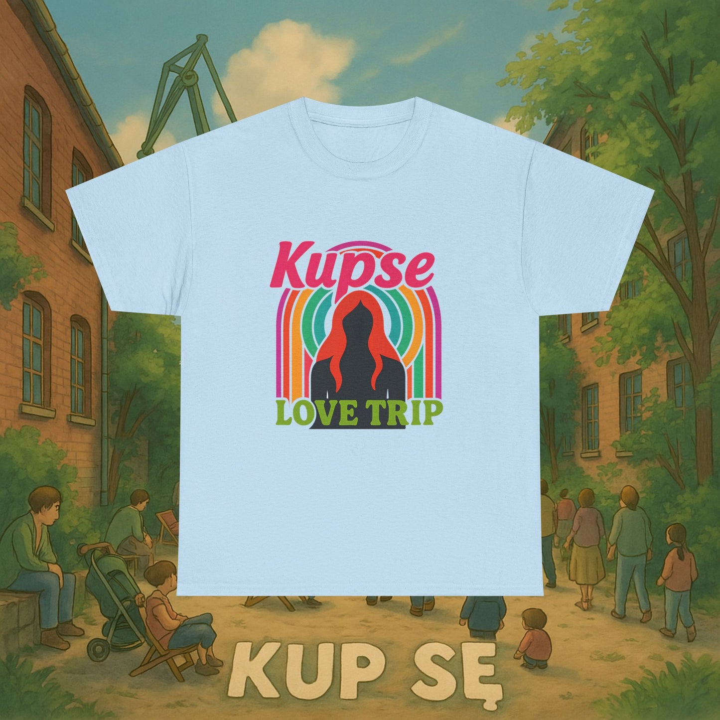 KupSe Love Trip Style t-shirt - Unisex Heavy Cotton Tee