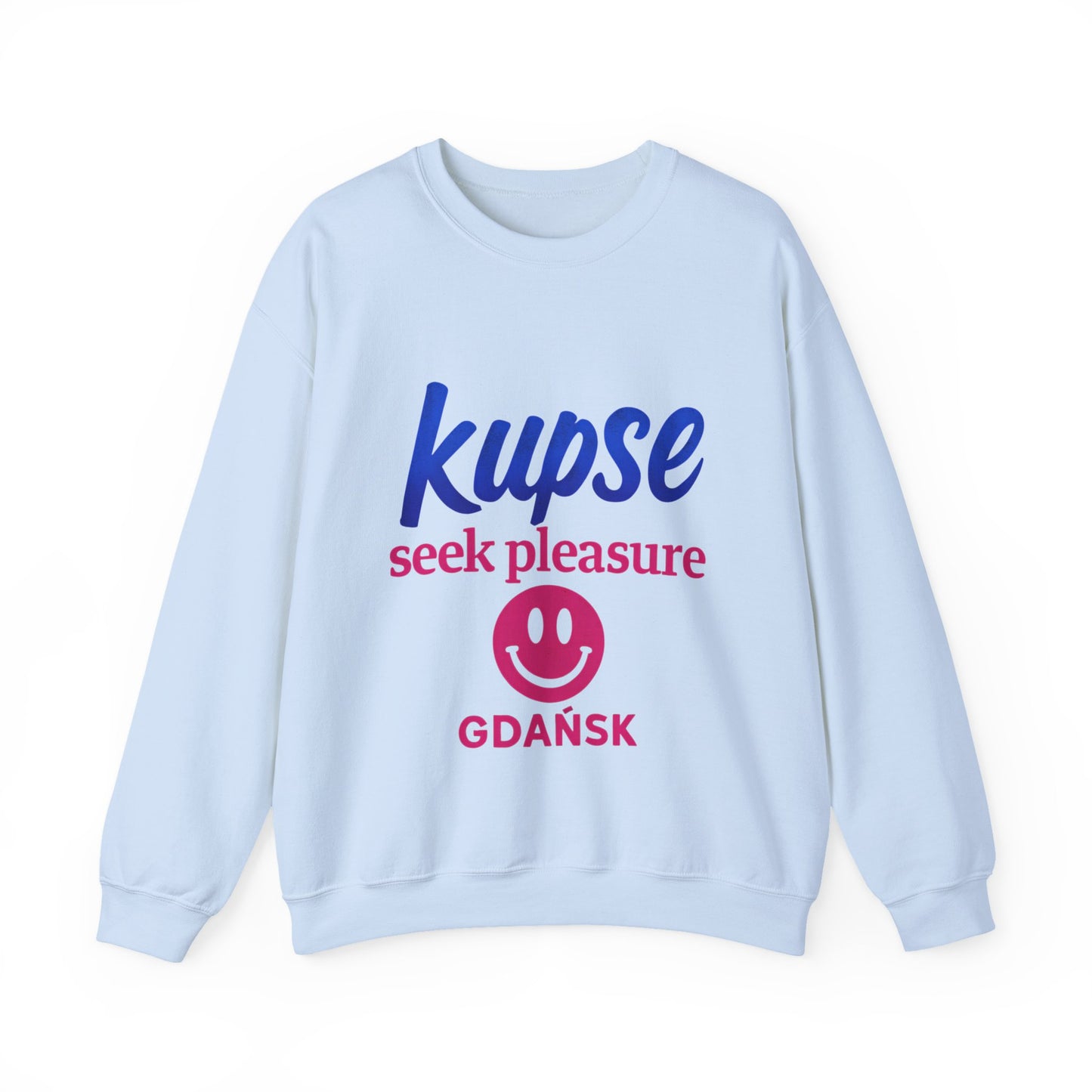 Bluza unisex z grafiką Kup Se Seek Pleasure – klasyczny crewneck i miejski styl