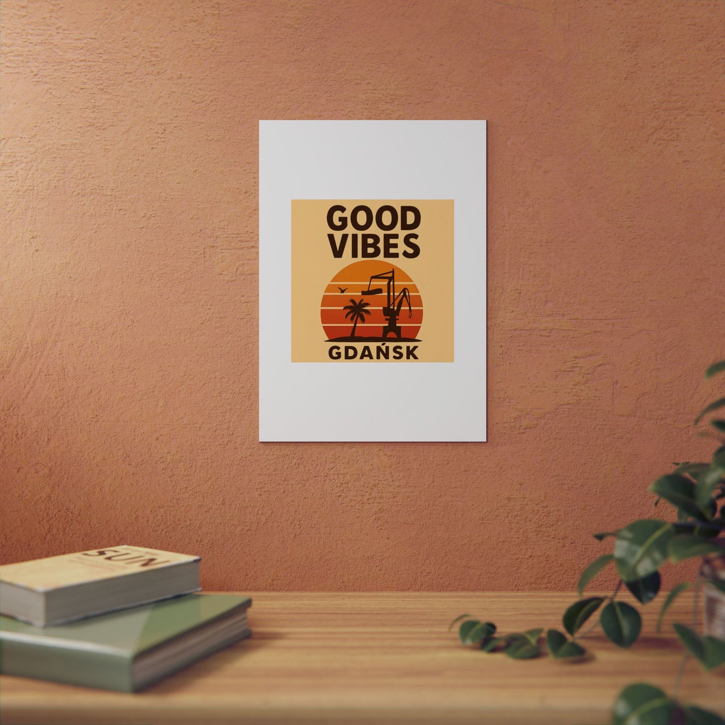 Obraz na panelu aluminiowym Good Vibes Desert – trwały wydruk w stylu Kup Se