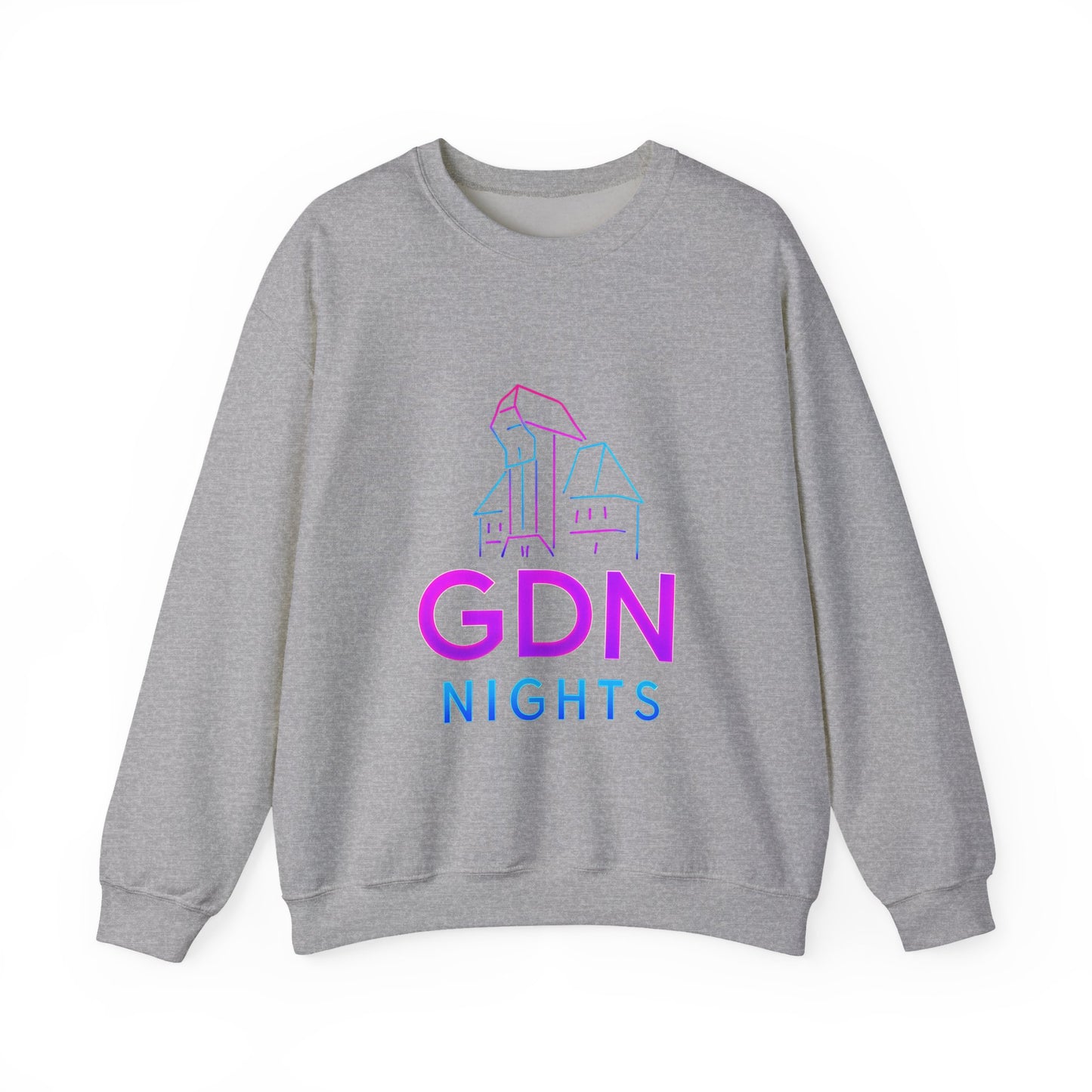 Bluza unisex z grafiką Kup Se GDN Nights – klasyczny crewneck i miejski styl