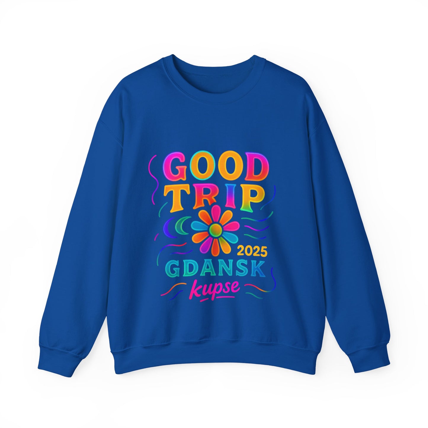 Bluza unisex z grafiką Kup Se Good Trip – klasyczny crewneck i miejski styl