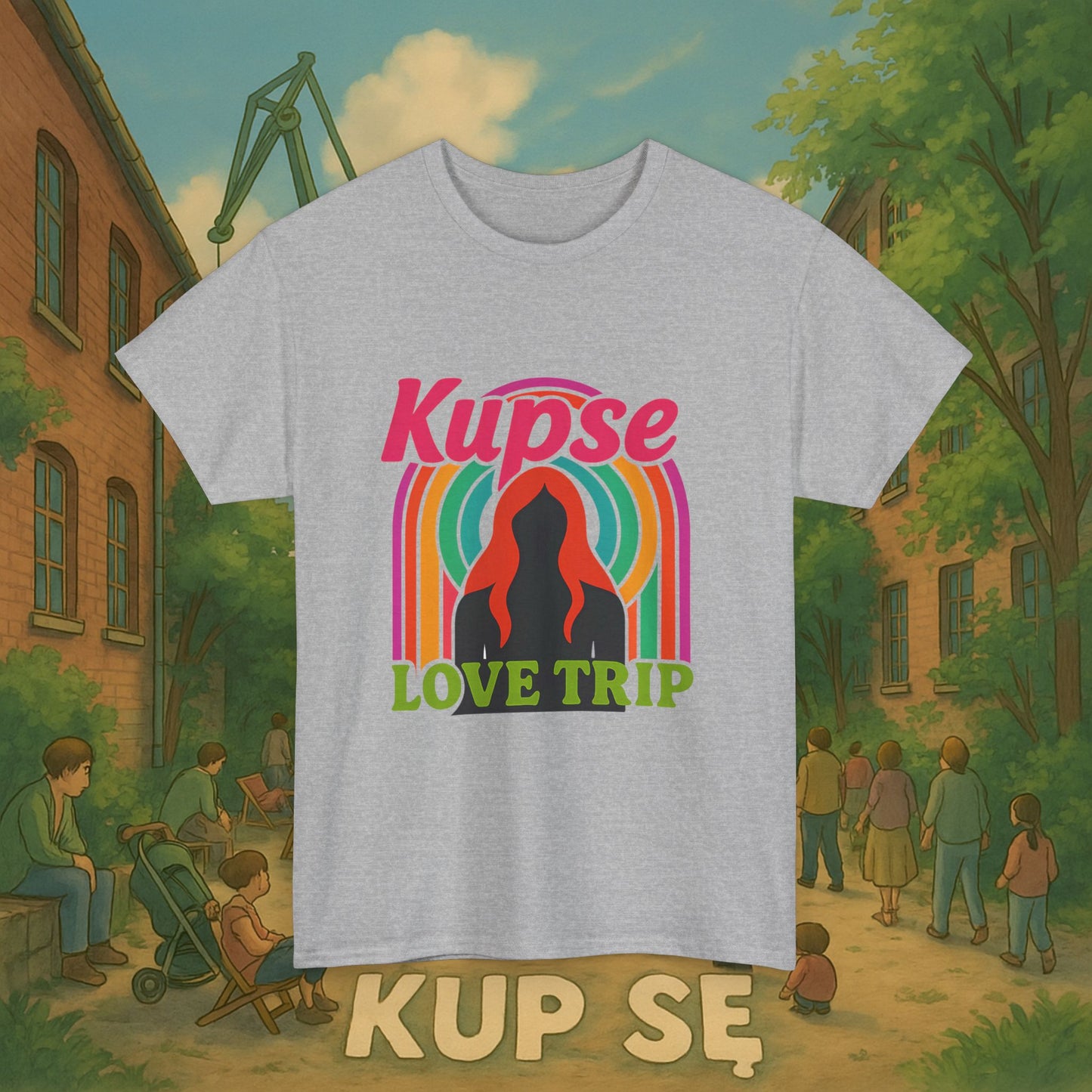 KupSe Love Trip Style t-shirt - Unisex Heavy Cotton Tee
