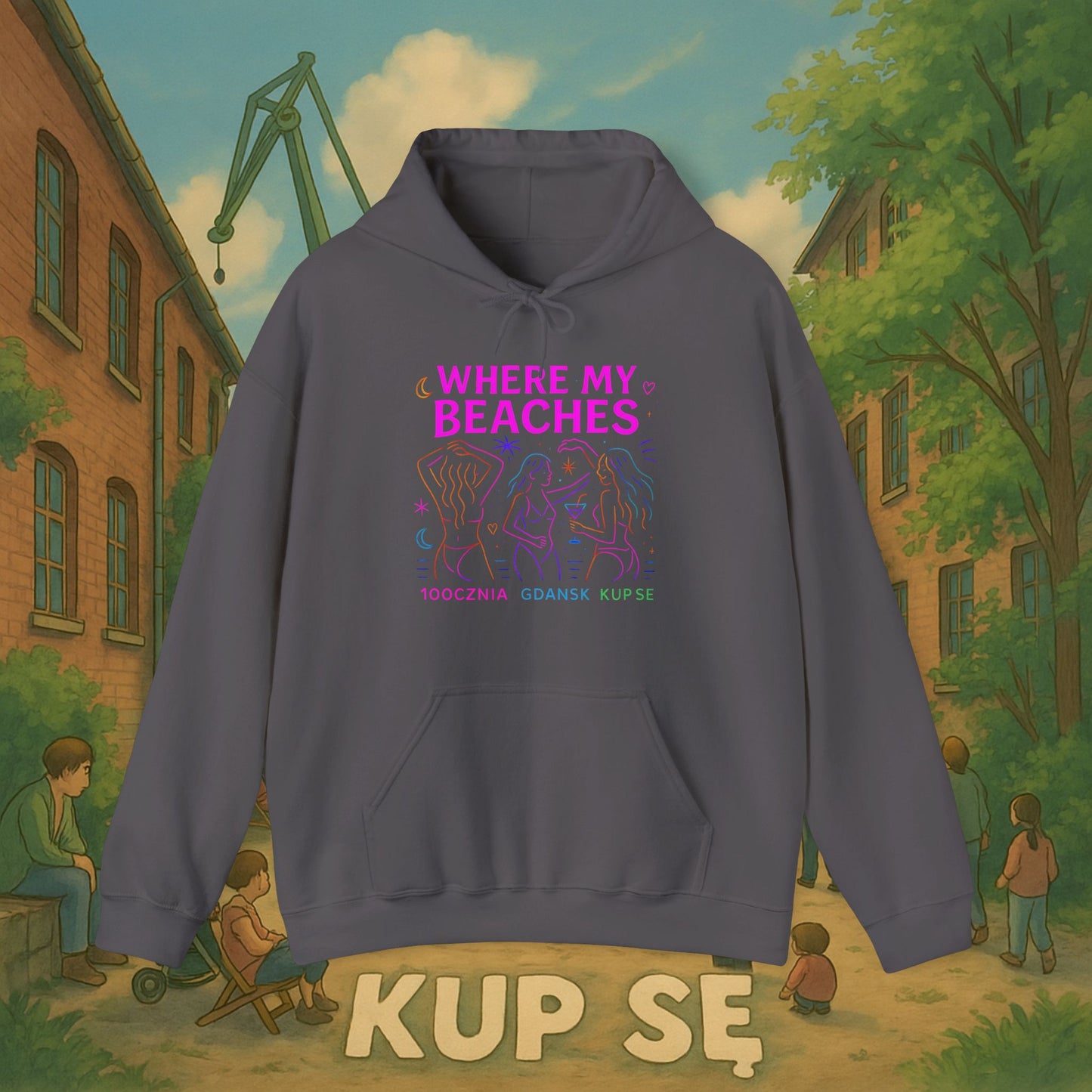 Unisex Heavy Blend Hoodie – Where My Beaches – Kup Se