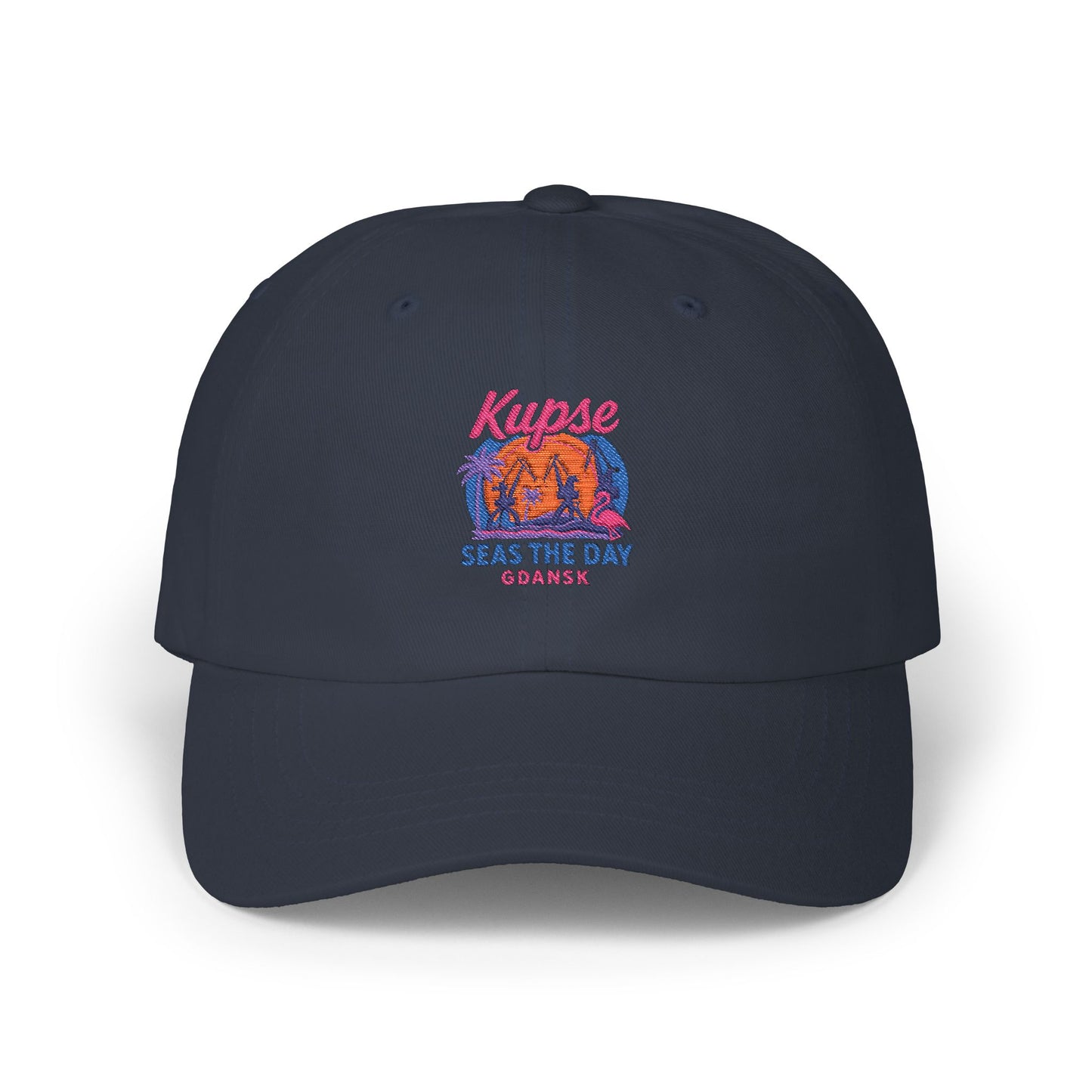 Czapka z daszkiem z grafiką Kup Se Seas The Day – modny Dad Cap z charakterem
