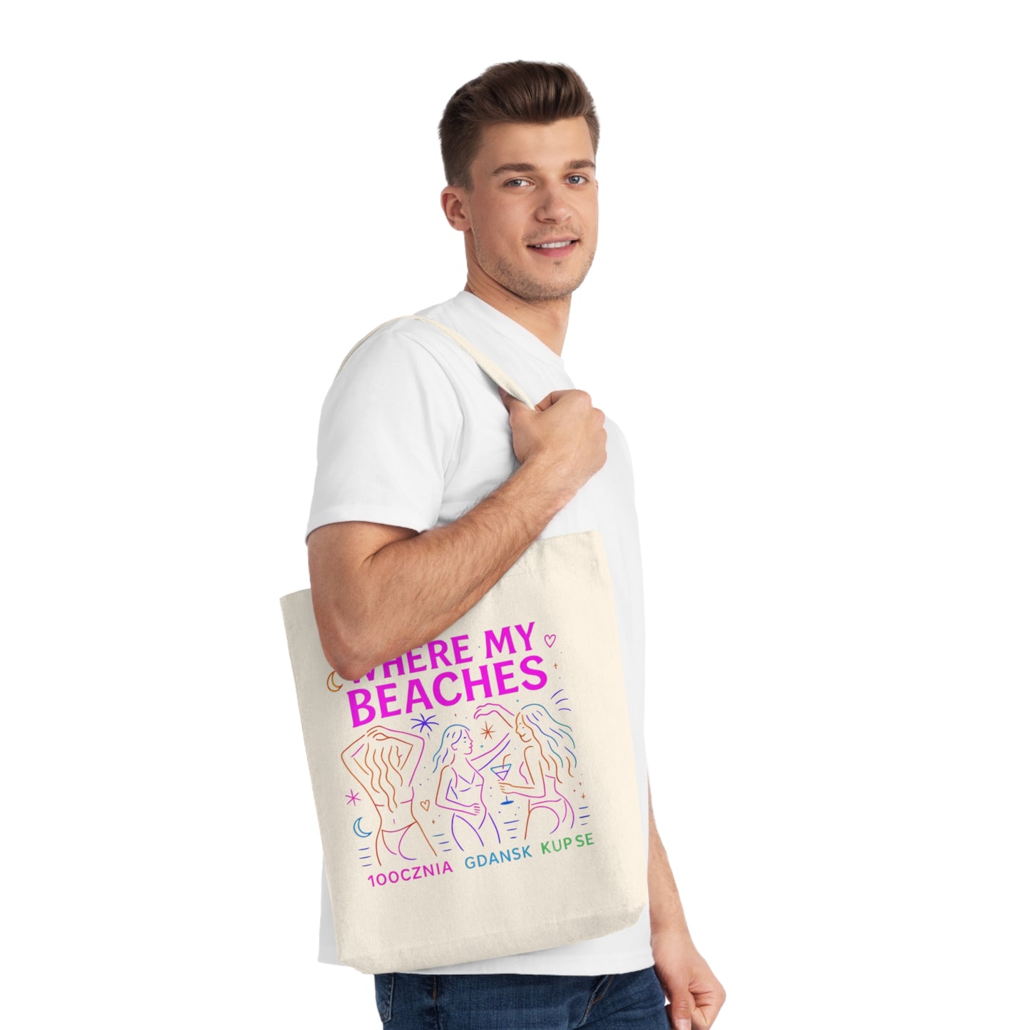 Tkana Torba na Ramię Kup Se Where My Beaches – Styl i Ekologia w Jednym
