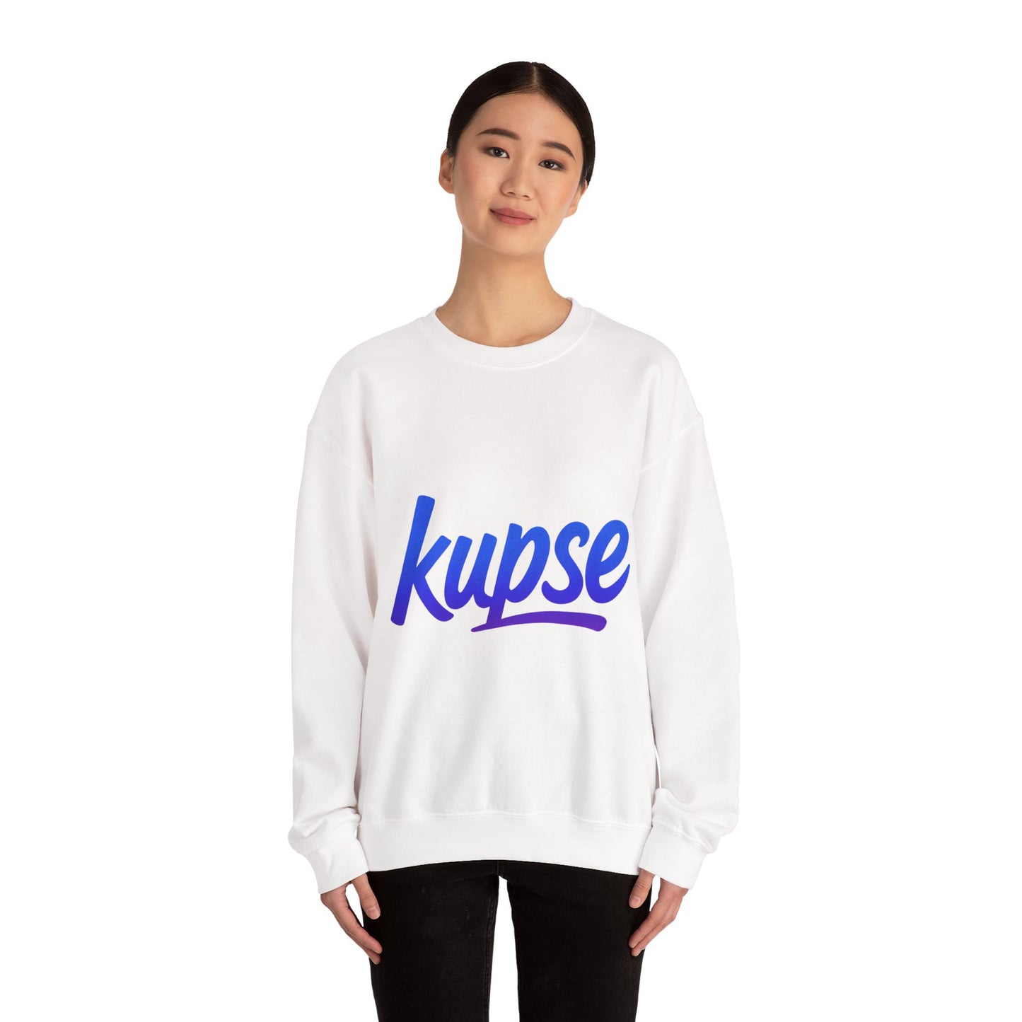 Bluza unisex z grafiką Kup Se Logo Blue – klasyczny crewneck i miejski styl