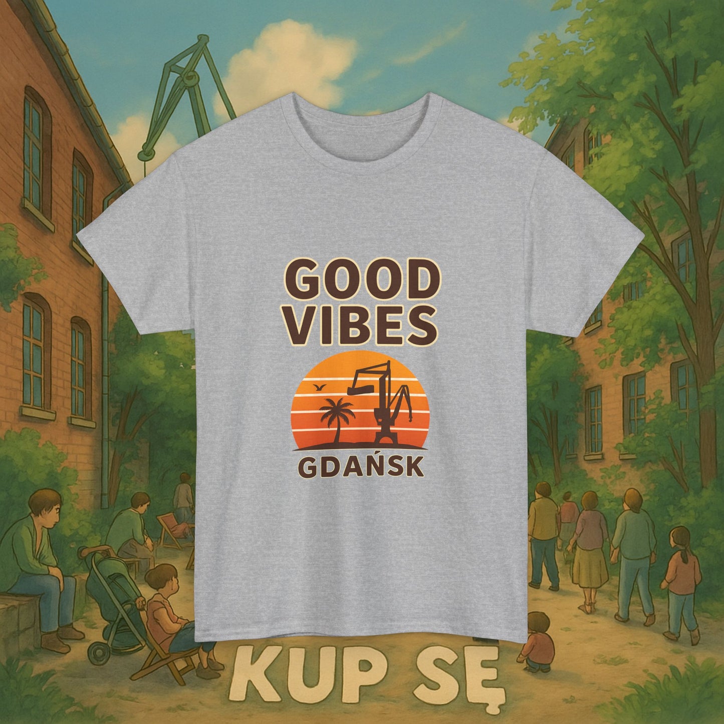 KupSe Good Vibes Style t-shirt - Unisex Heavy Cotton Tee