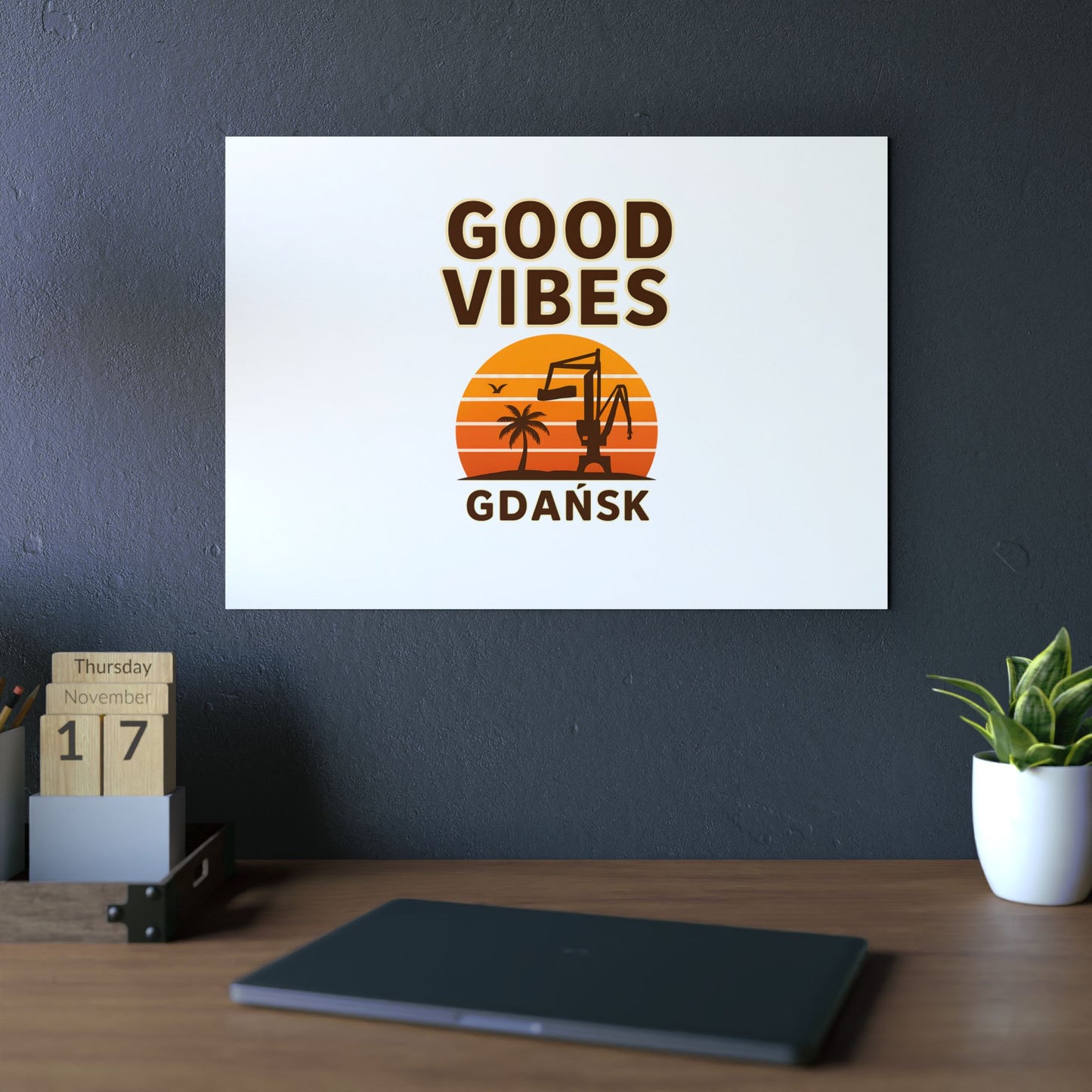 Obraz na panelu aluminiowym Good Vibes – trwały wydruk w stylu Kup Se