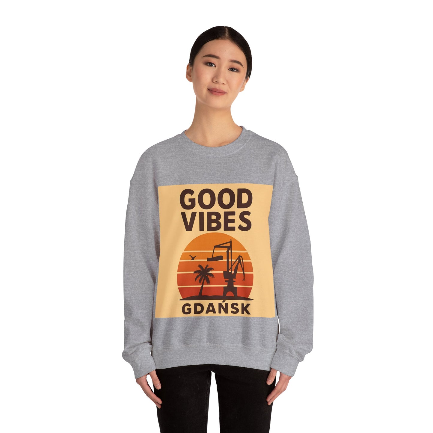 Bluza unisex z grafiką Kup Se Good Vibes Desert – klasyczny crewneck i miejski styl