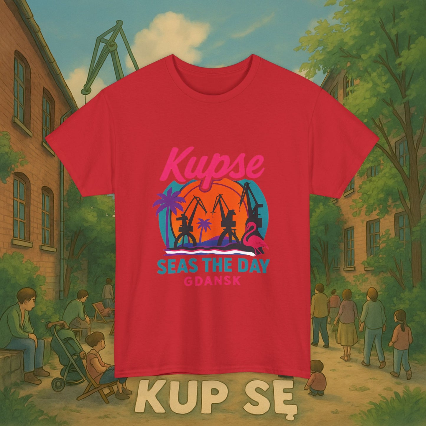 KupSe Seas The Day Style t-shirt - Unisex Heavy Cotton Tee