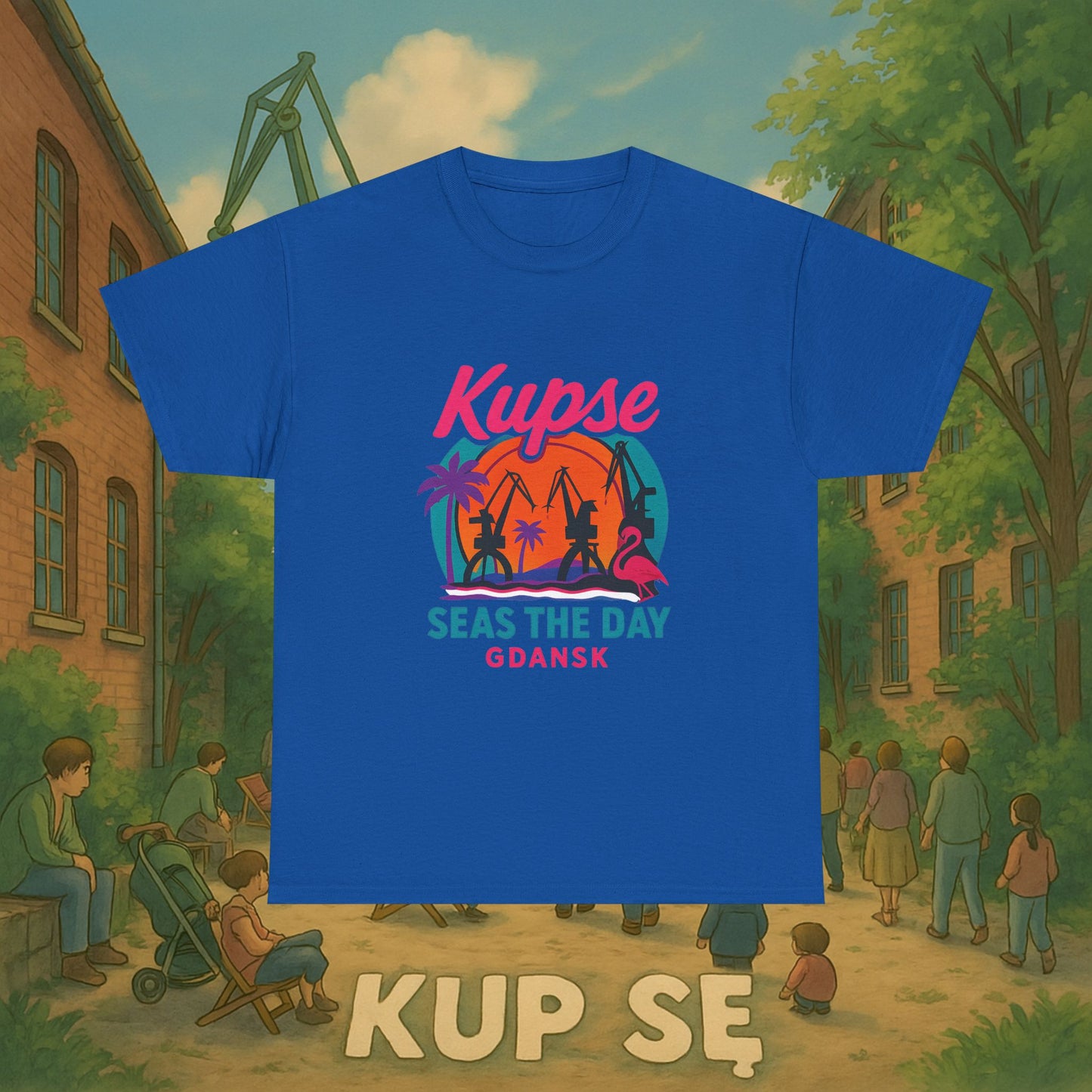 KupSe Seas The Day Style t-shirt - Unisex Heavy Cotton Tee