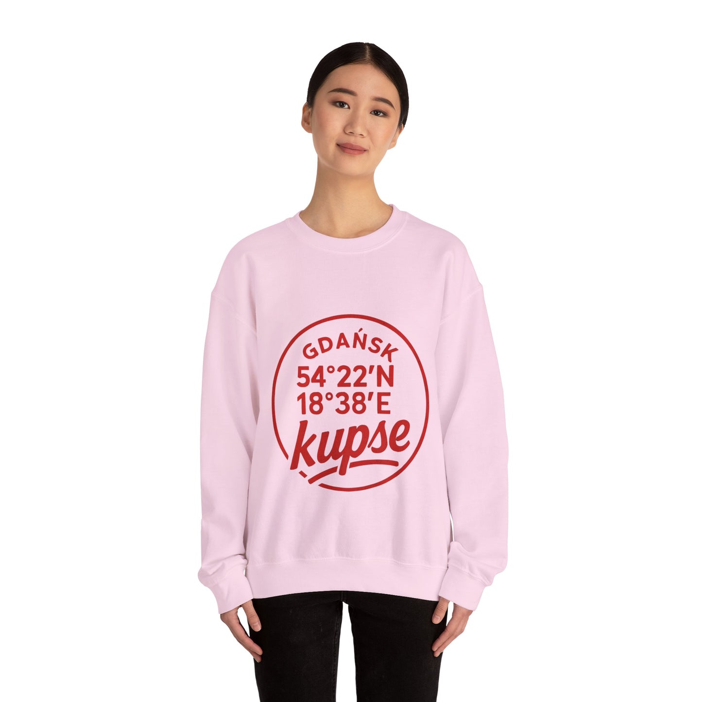 Bluza unisex z grafiką Kup Se Koordynaty – klasyczny crewneck i miejski styl