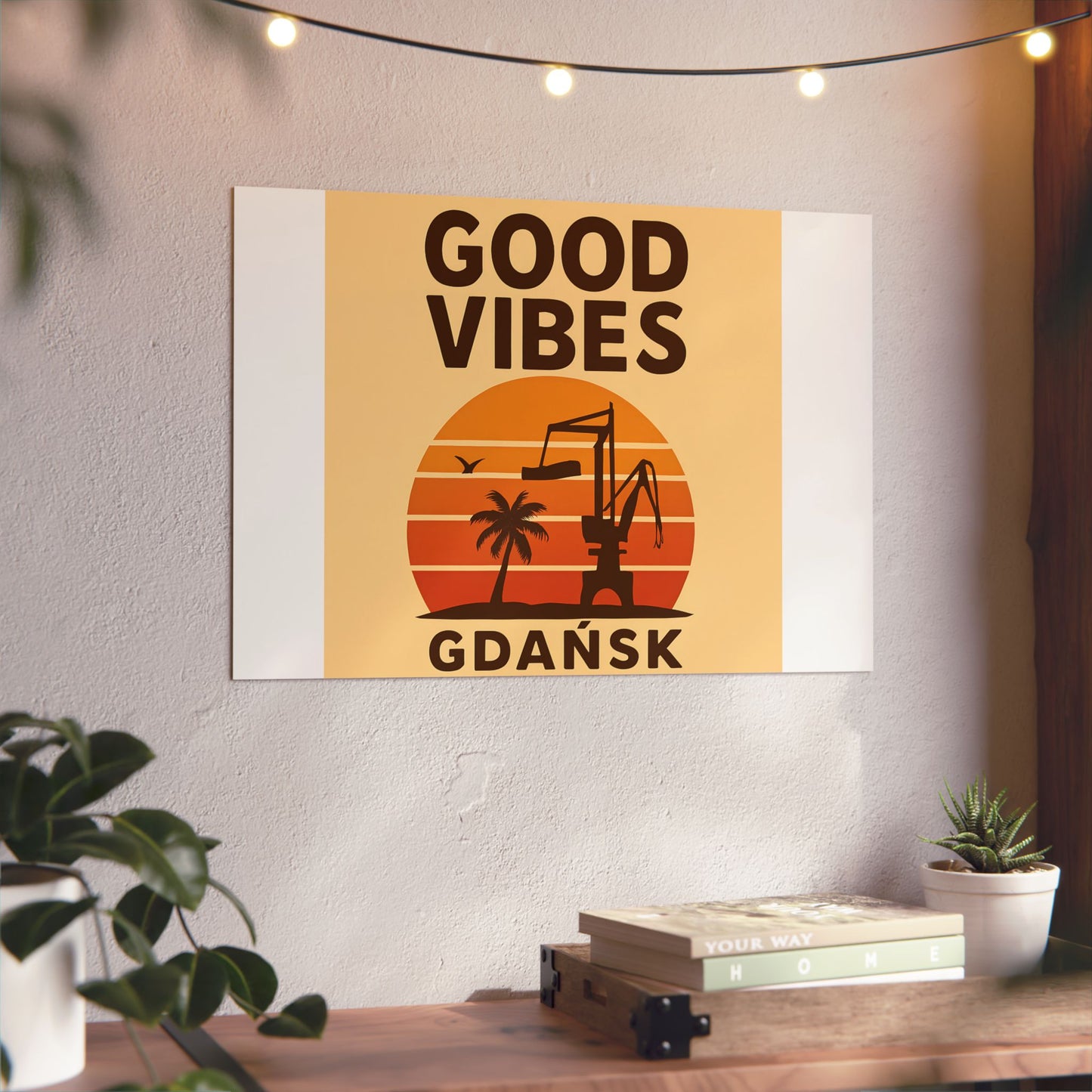 Obraz na panelu aluminiowym Good Vibes Desert – trwały wydruk w stylu Kup Se