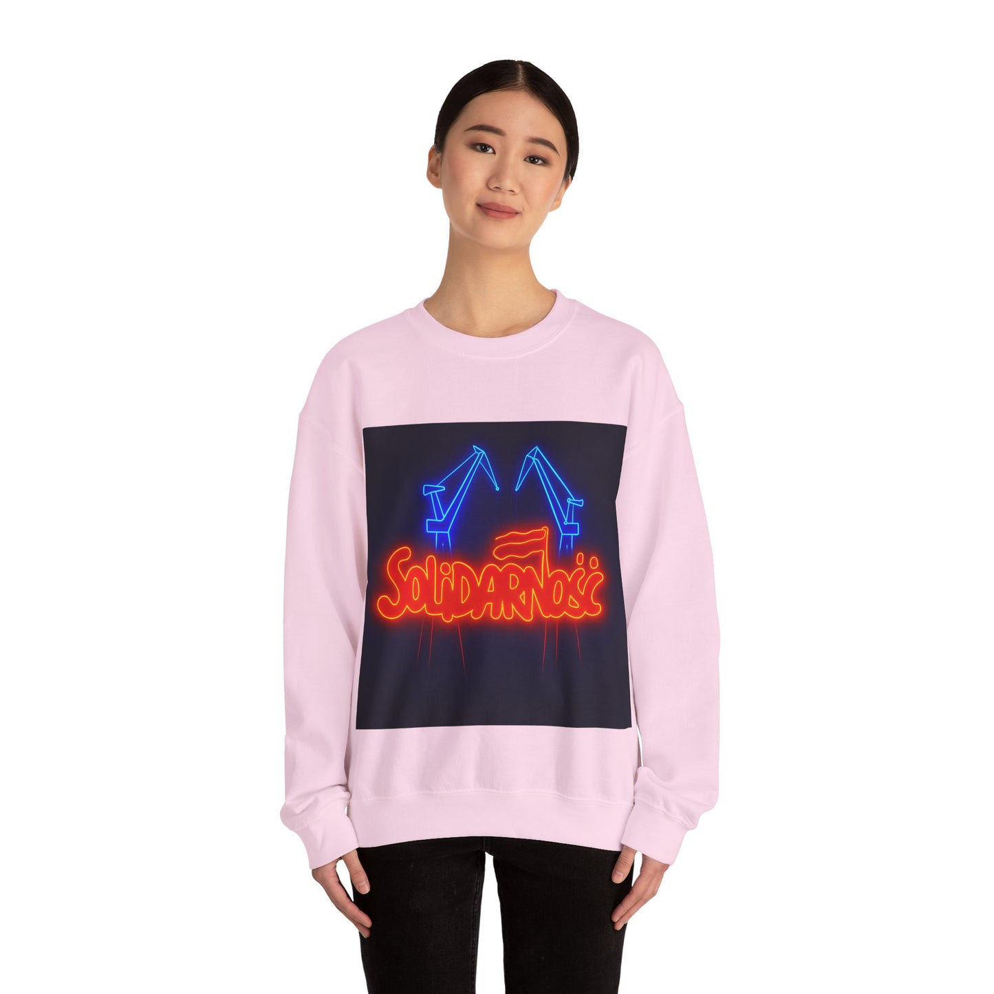 Bluza unisex z grafiką Kup Se Solidarność – klasyczny crewneck i miejski styl