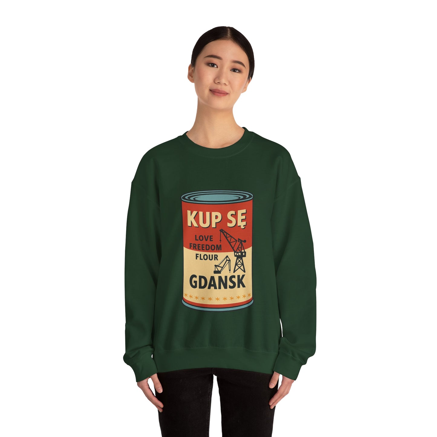 Bluza unisex z grafiką Kup Se Campbell– klasyczny crewneck i miejski styl
