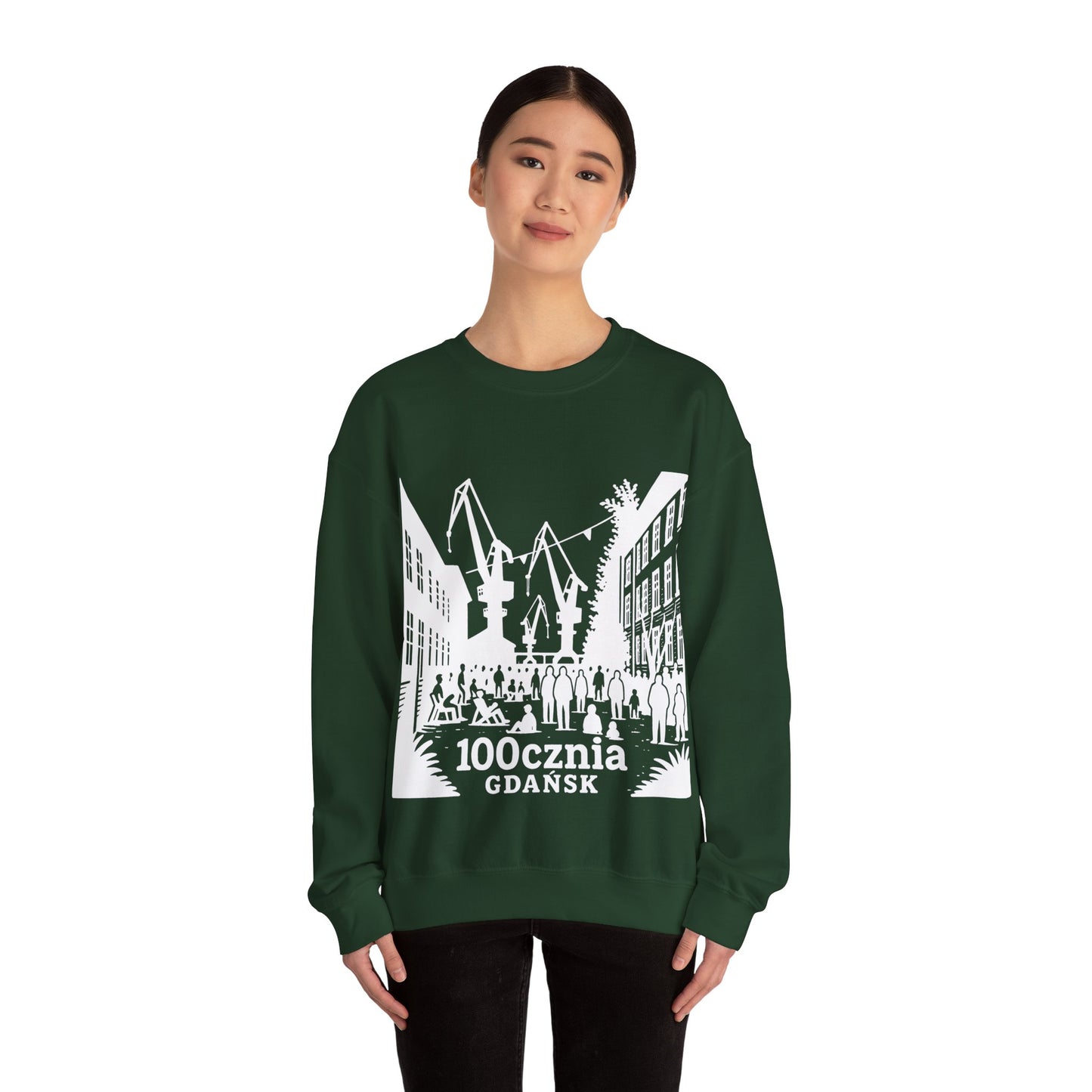 Bluza unisex z grafiką Kup Se 100cznia – klasyczny crewneck i miejski styl