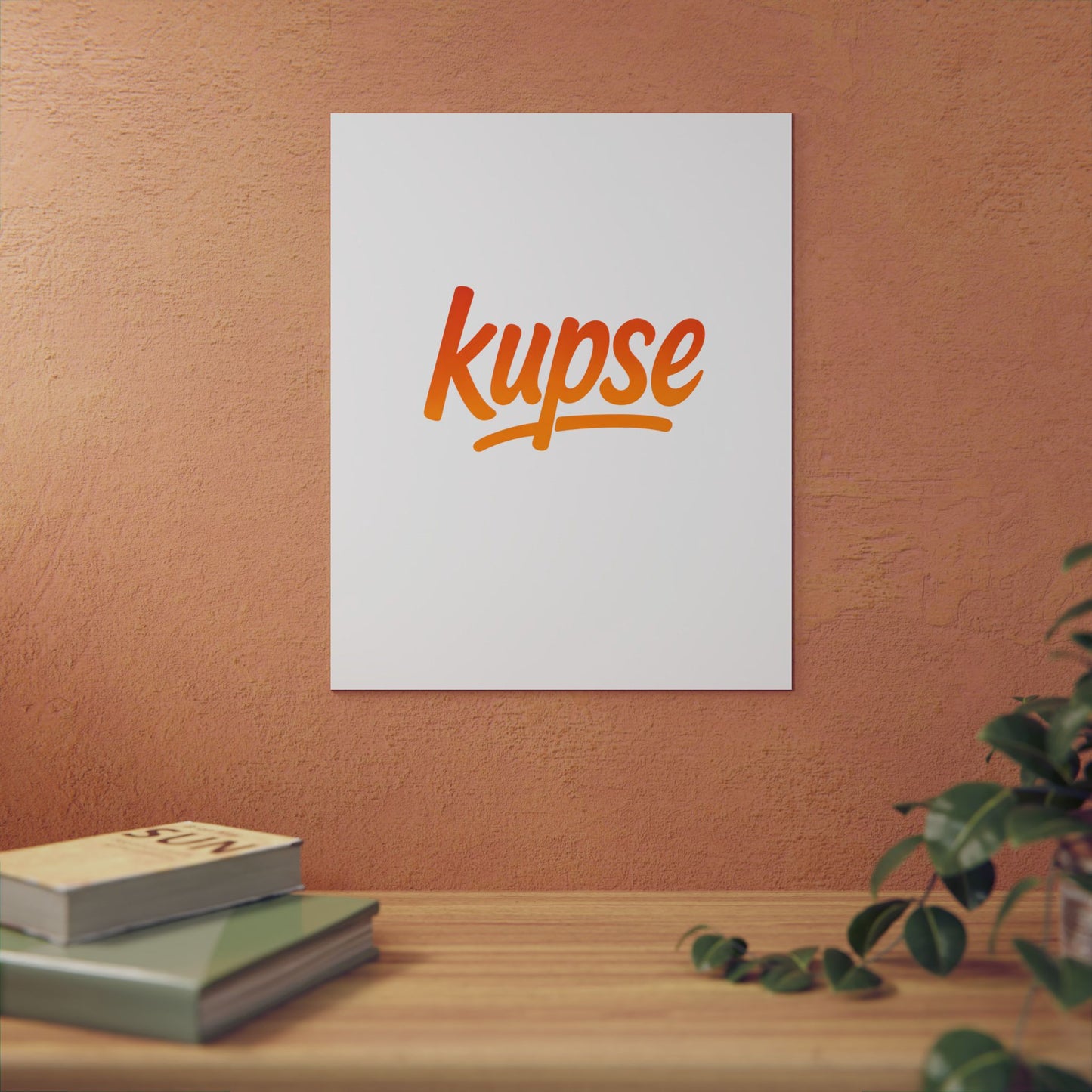 Obraz na panelu aluminiowym Kupse Logo Orange – trwały wydruk w stylu Kup Se