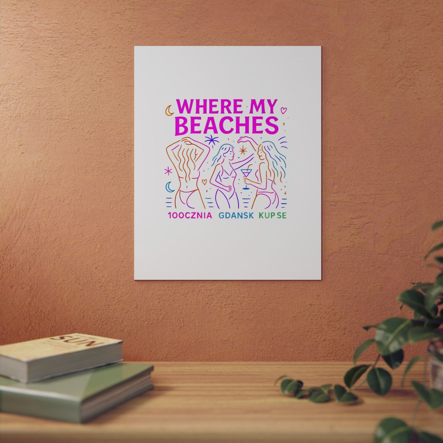 Obraz na panelu aluminiowym Where My Beaches – trwały wydruk w stylu Kup Se
