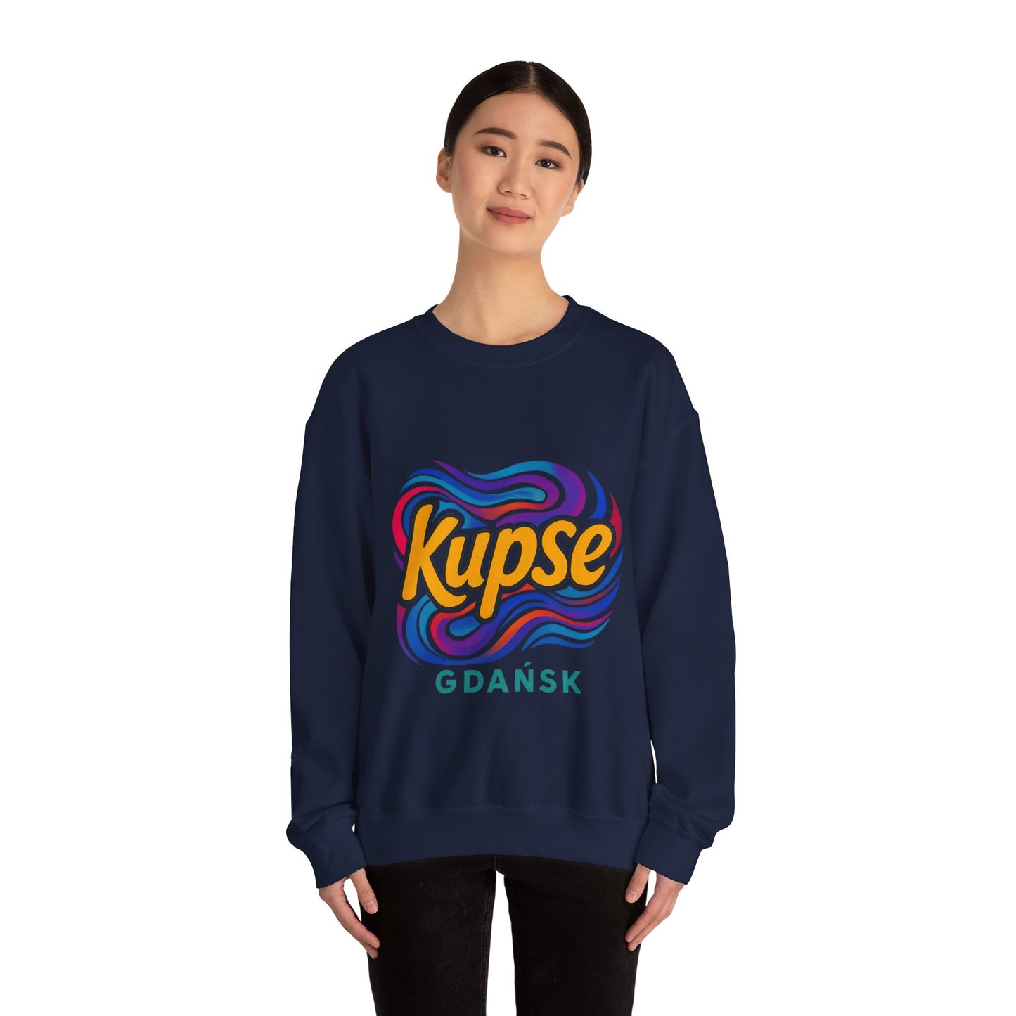 Bluza unisex z grafiką Kup Se Acid2 – klasyczny crewneck i miejski styl