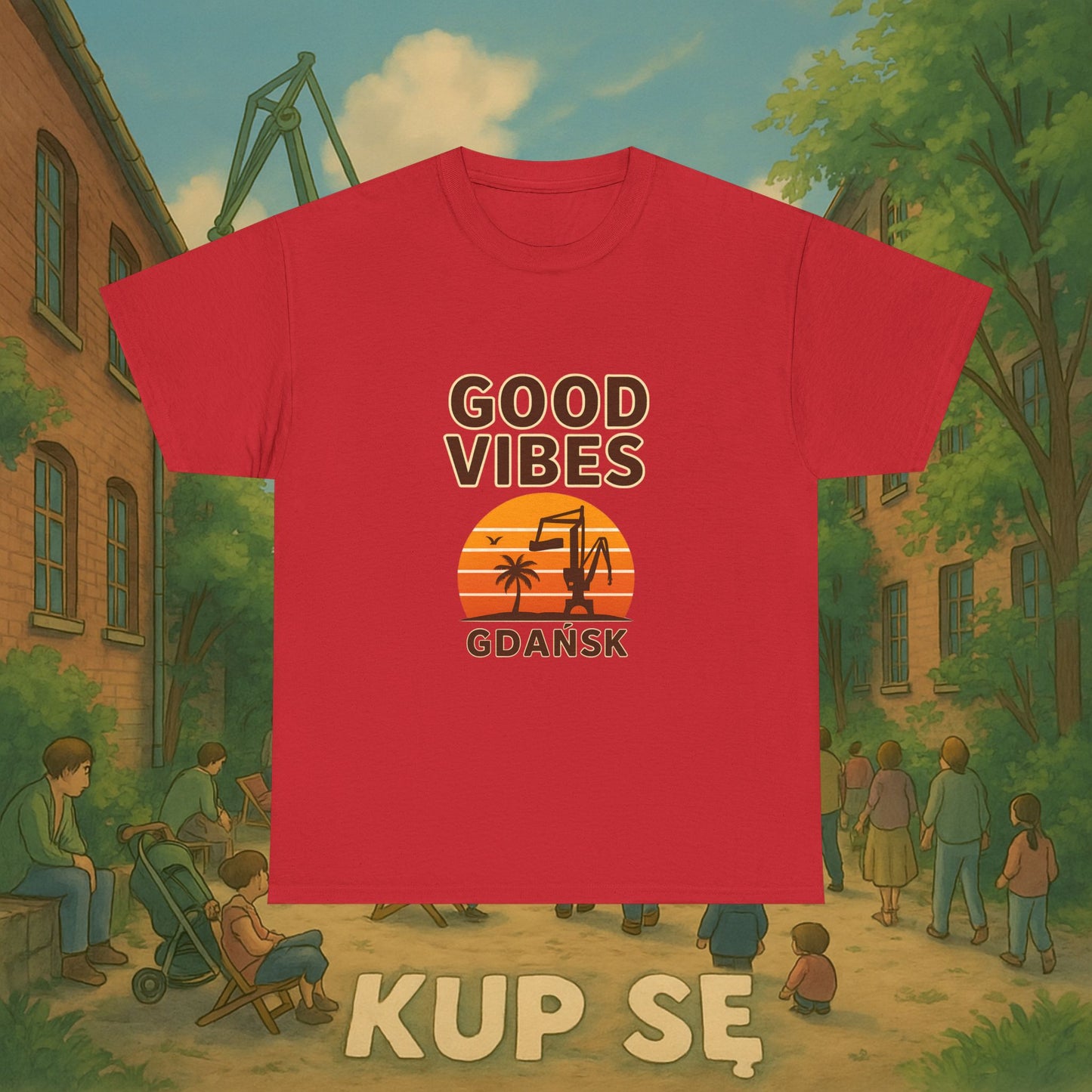 KupSe Good Vibes Style t-shirt - Unisex Heavy Cotton Tee