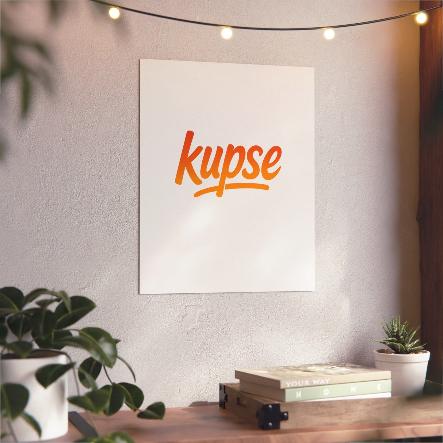 Obraz na panelu aluminiowym Kupse Logo Orange – trwały wydruk w stylu Kup Se