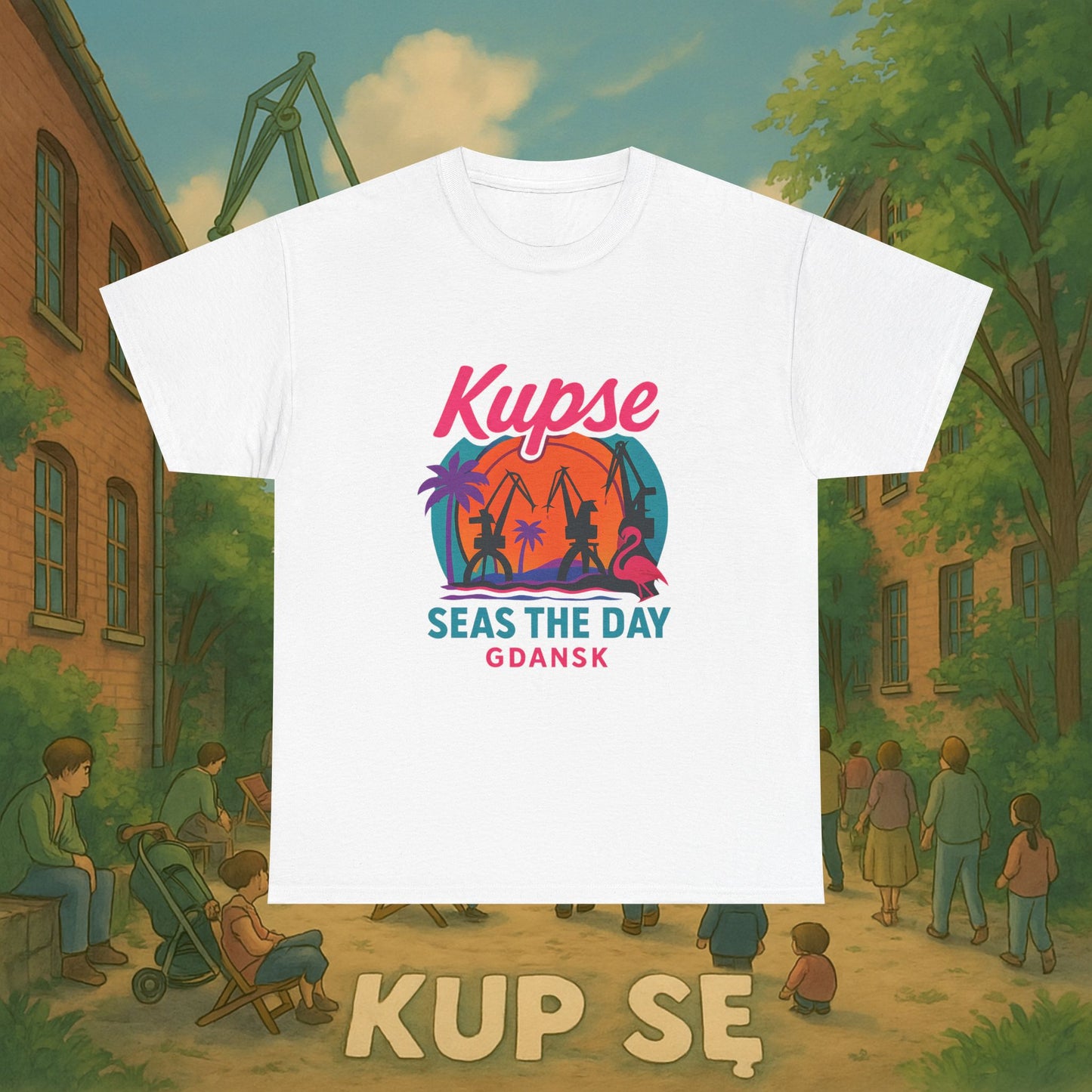 KupSe Seas The Day Style t-shirt - Unisex Heavy Cotton Tee