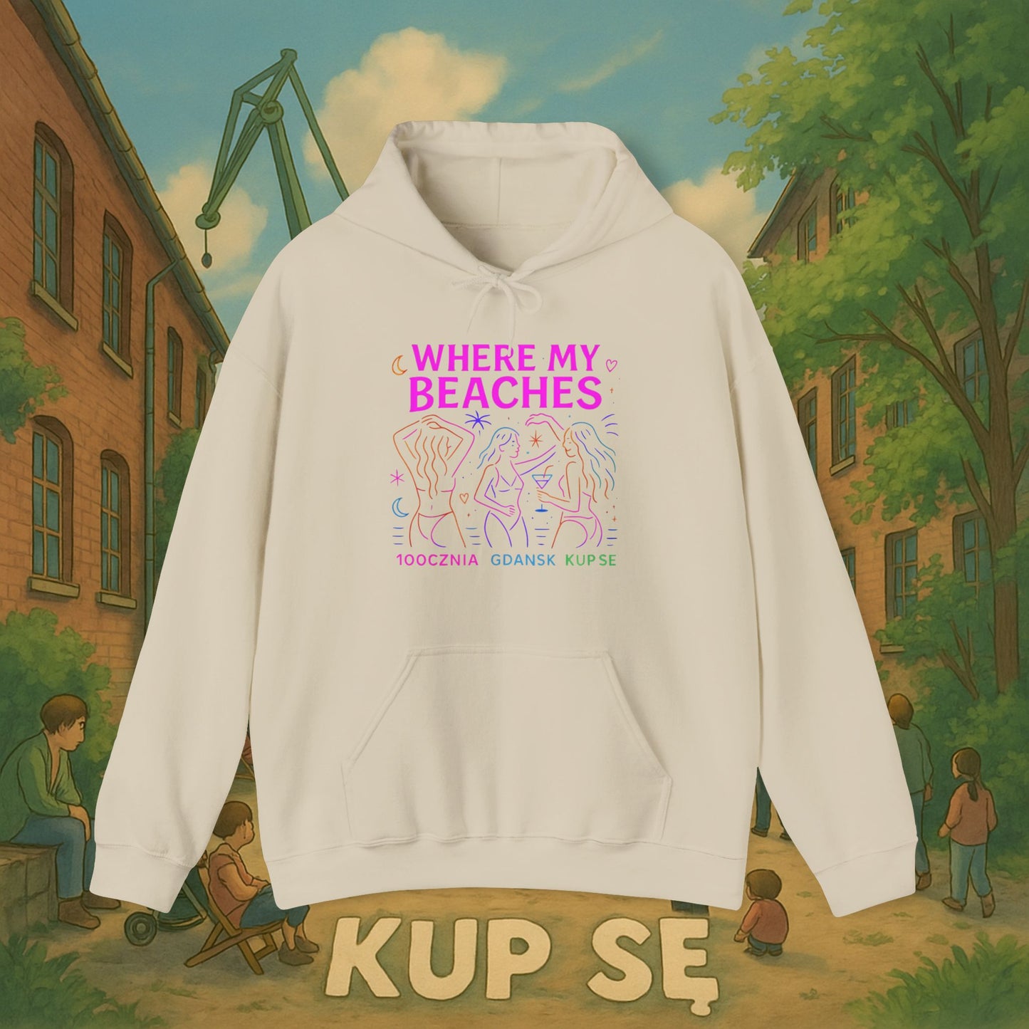 Unisex Heavy Blend Hoodie – Where My Beaches – Kup Se