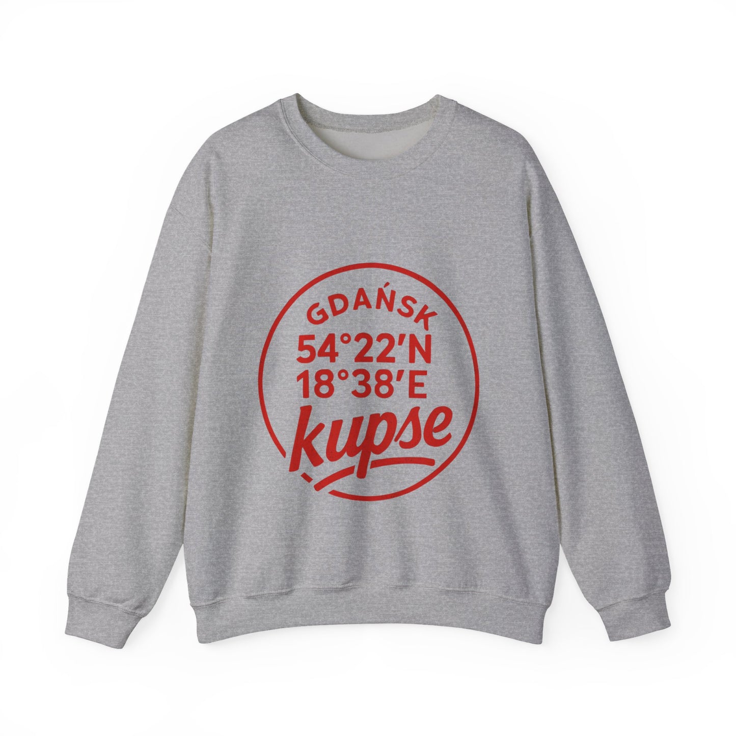 Bluza unisex z grafiką Kup Se Koordynaty – klasyczny crewneck i miejski styl