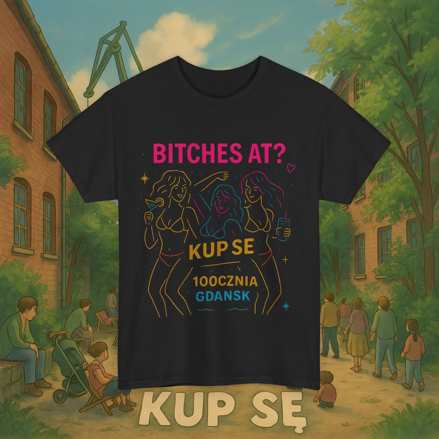 KupSe Bitches at? Style t-shirt - Unisex Heavy Cotton Tee
