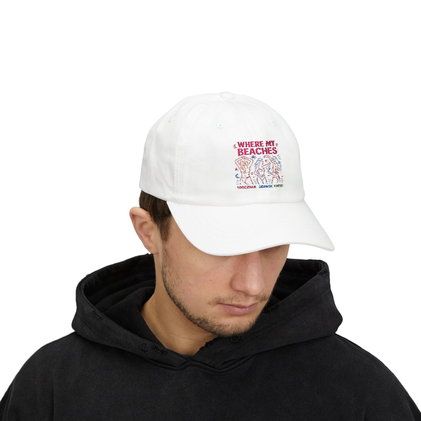 Czapka z daszkiem z grafiką Kup Se Where My Beaches – modny Dad Cap z charakterem