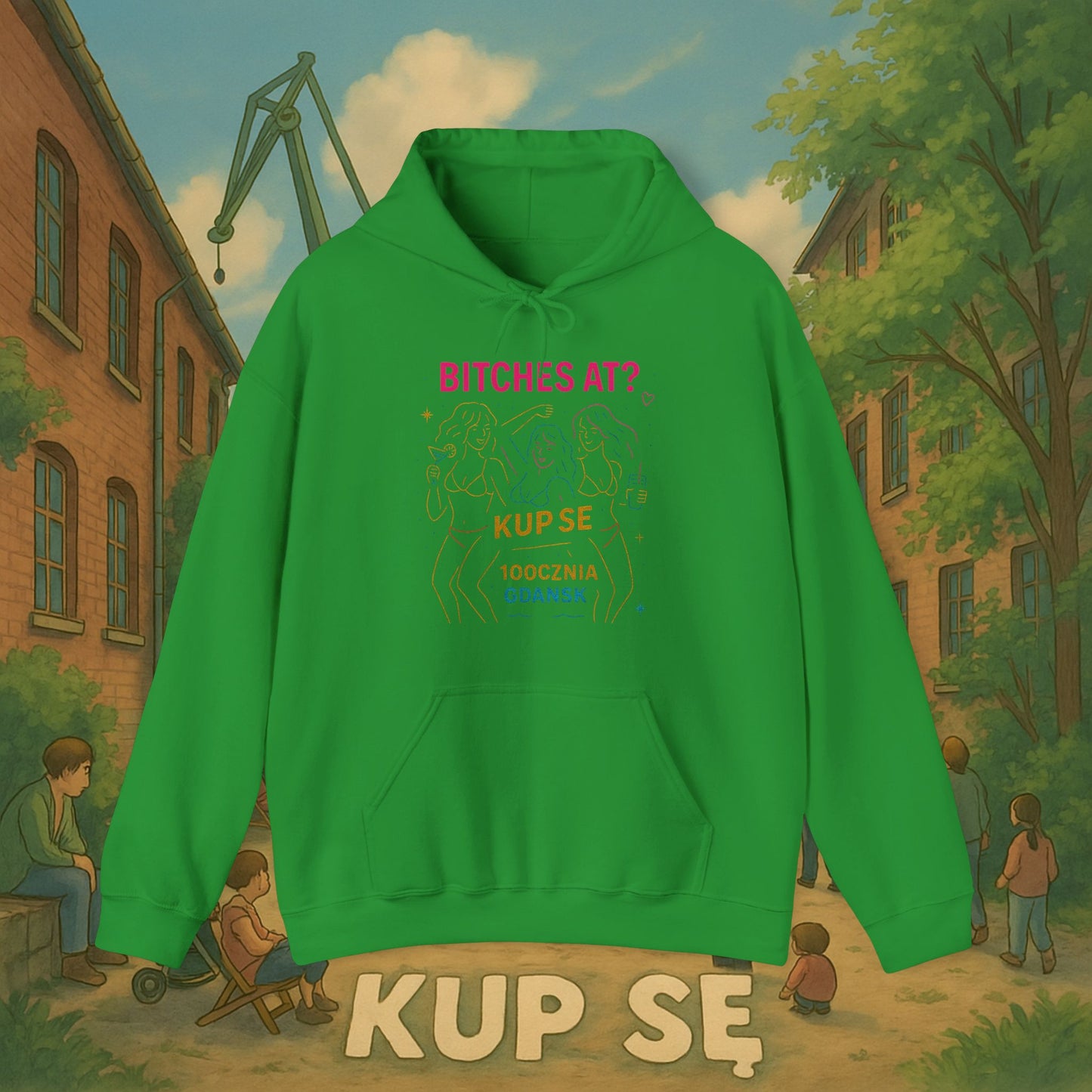 Unisex Heavy Blend Hoodie – Bi*ches at? – Kup Se