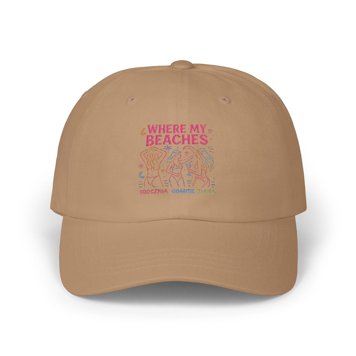 Czapka z daszkiem z grafiką Kup Se Where My Beaches – modny Dad Cap z charakterem