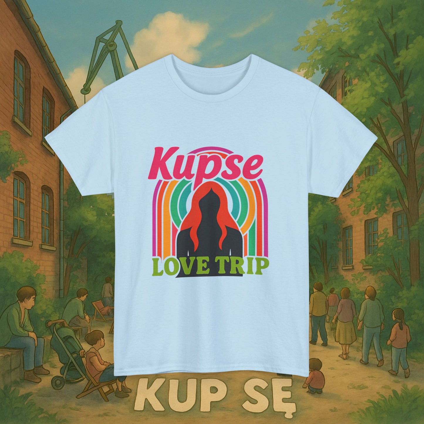 KupSe Love Trip Style t-shirt - Unisex Heavy Cotton Tee