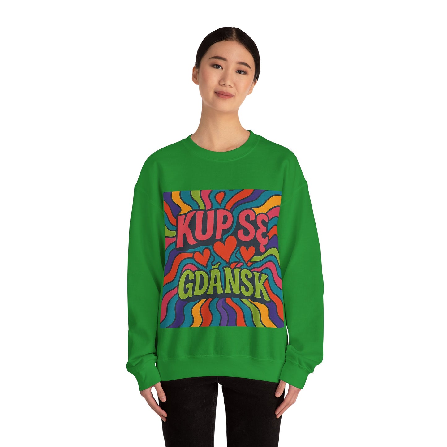 Bluza unisex z grafiką Kup Se Acid – klasyczny crewneck i miejski styl