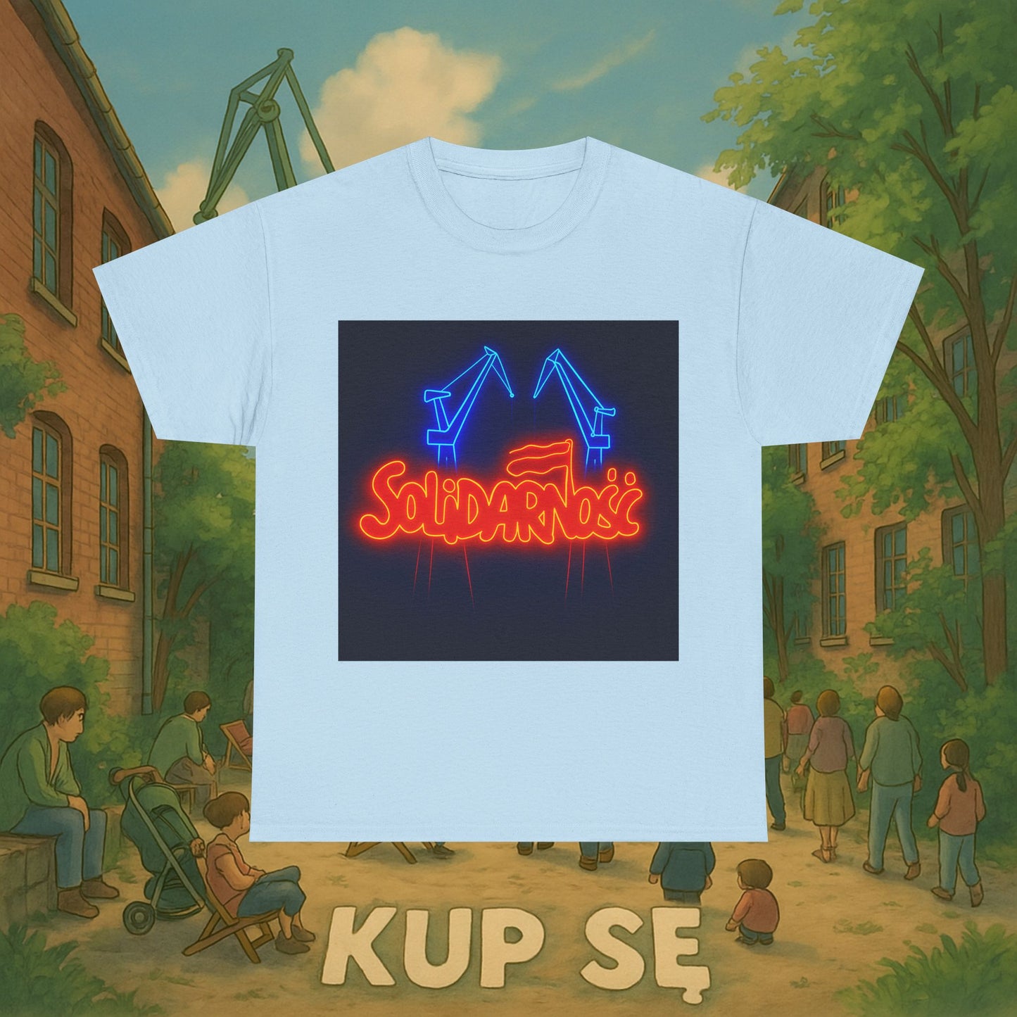 KupSe Solidarność Style t-shirt - Unisex Heavy Cotton Tee