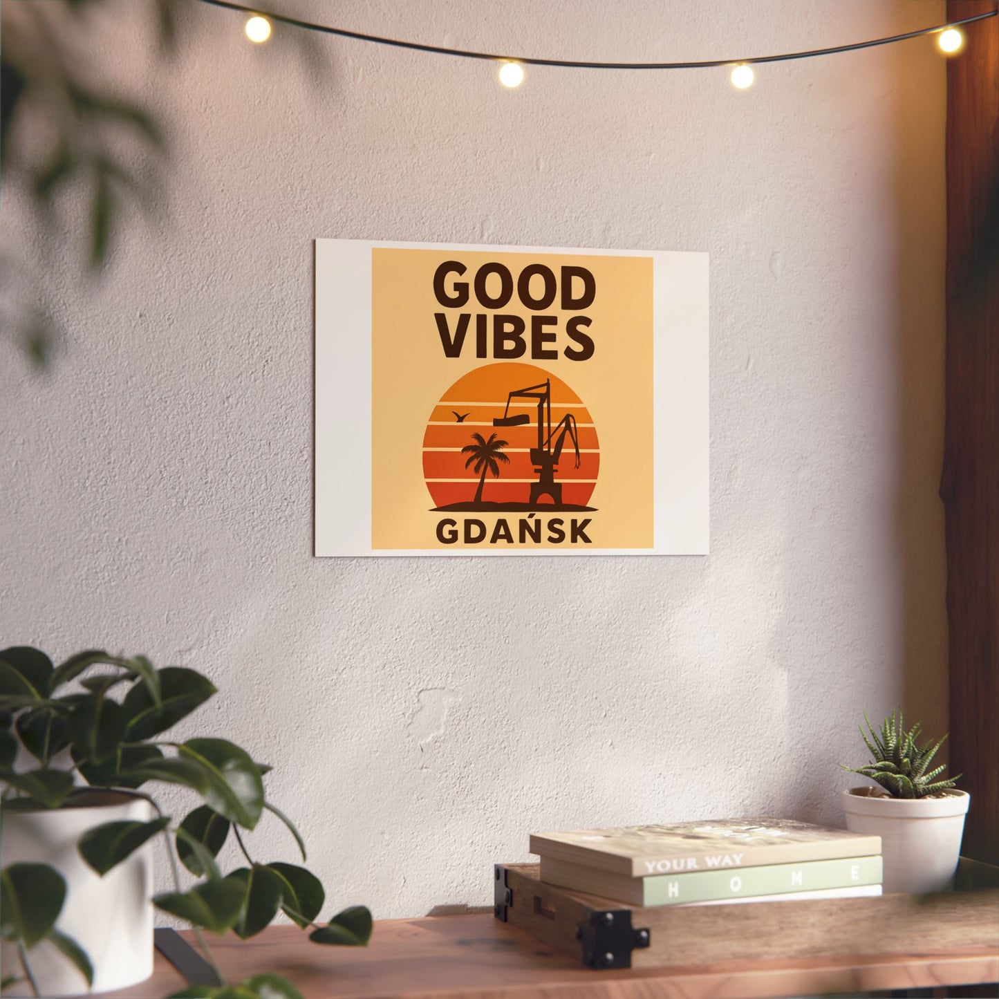 Obraz na panelu aluminiowym Good Vibes Desert – trwały wydruk w stylu Kup Se